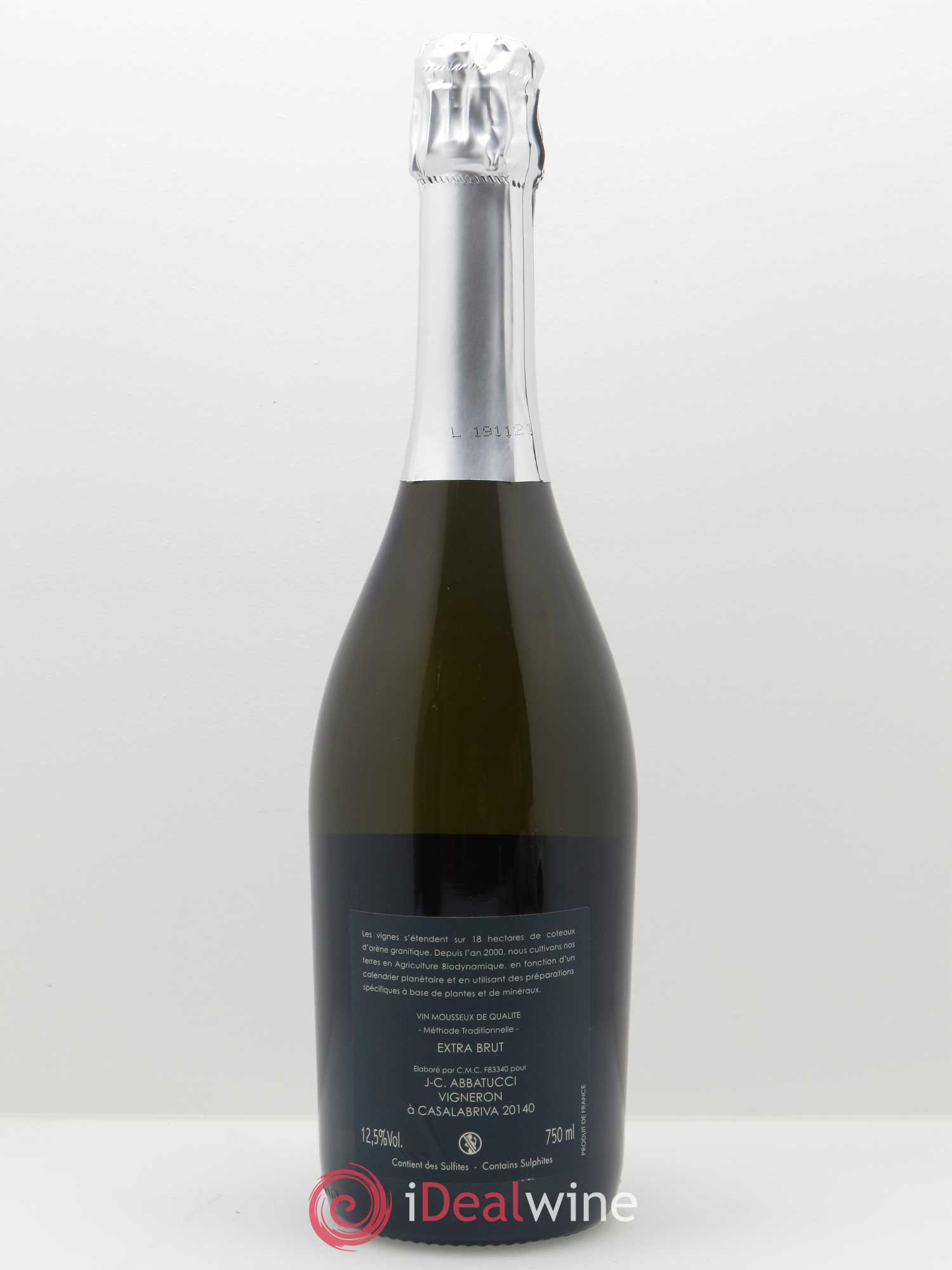 Vin de France Empire Extra-Brut Comte Abbatucci (Domaine) 2015 - Lot de 1 bouteille - 1