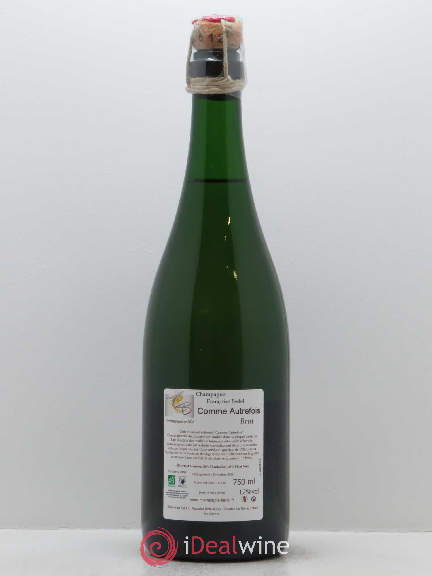 Comme Autrefois Brut Françoise Bedel et Fils - Lot of 1 bottle - 1