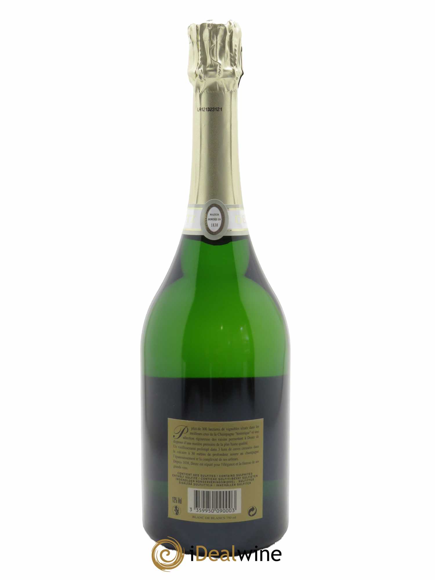 Blanc de Blancs millésimé Deutz 2017 - Lot of 1 bottle - 2
