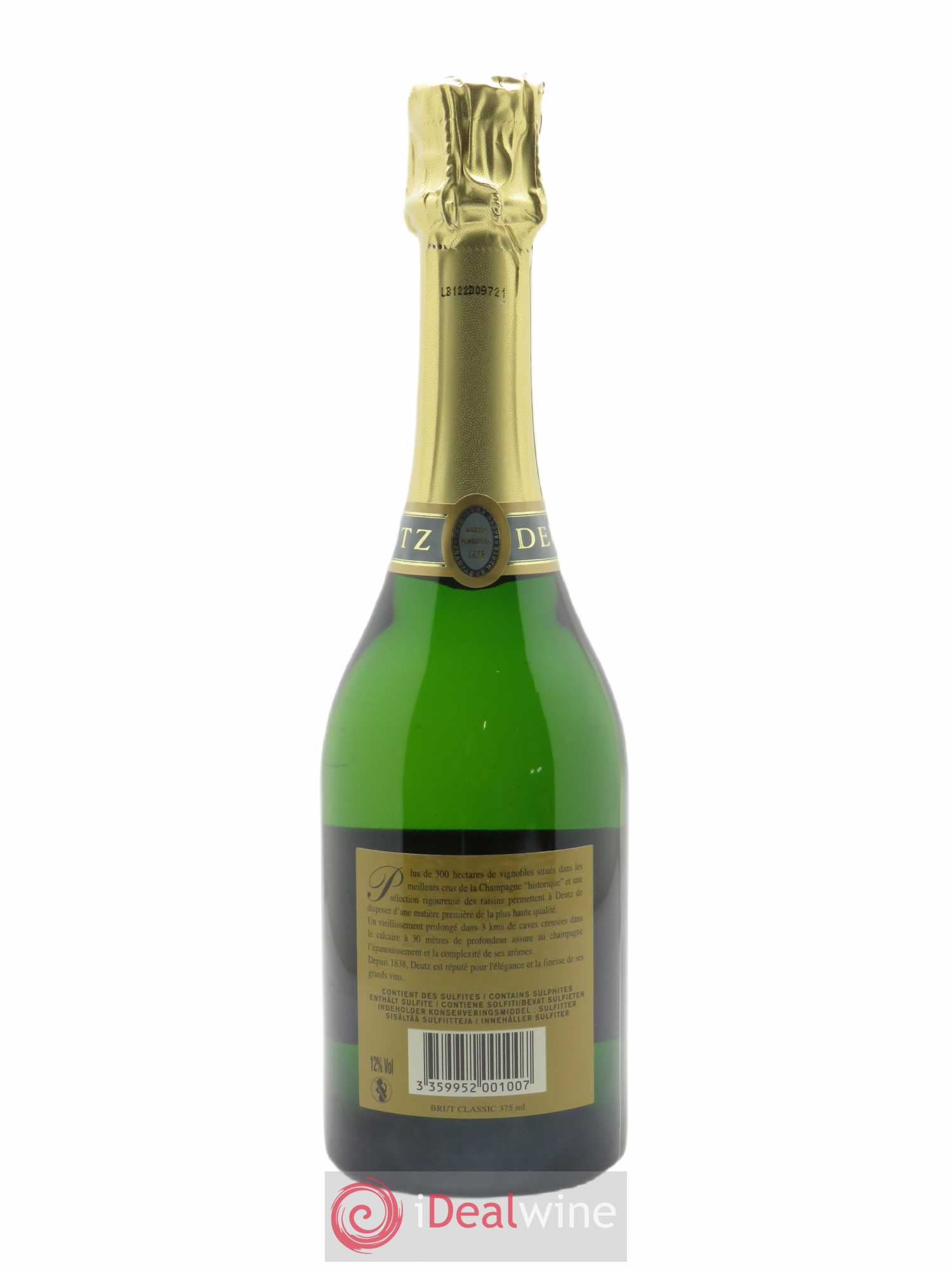 Brut Classic Deutz - Lot de 1 demi bouteille - 2