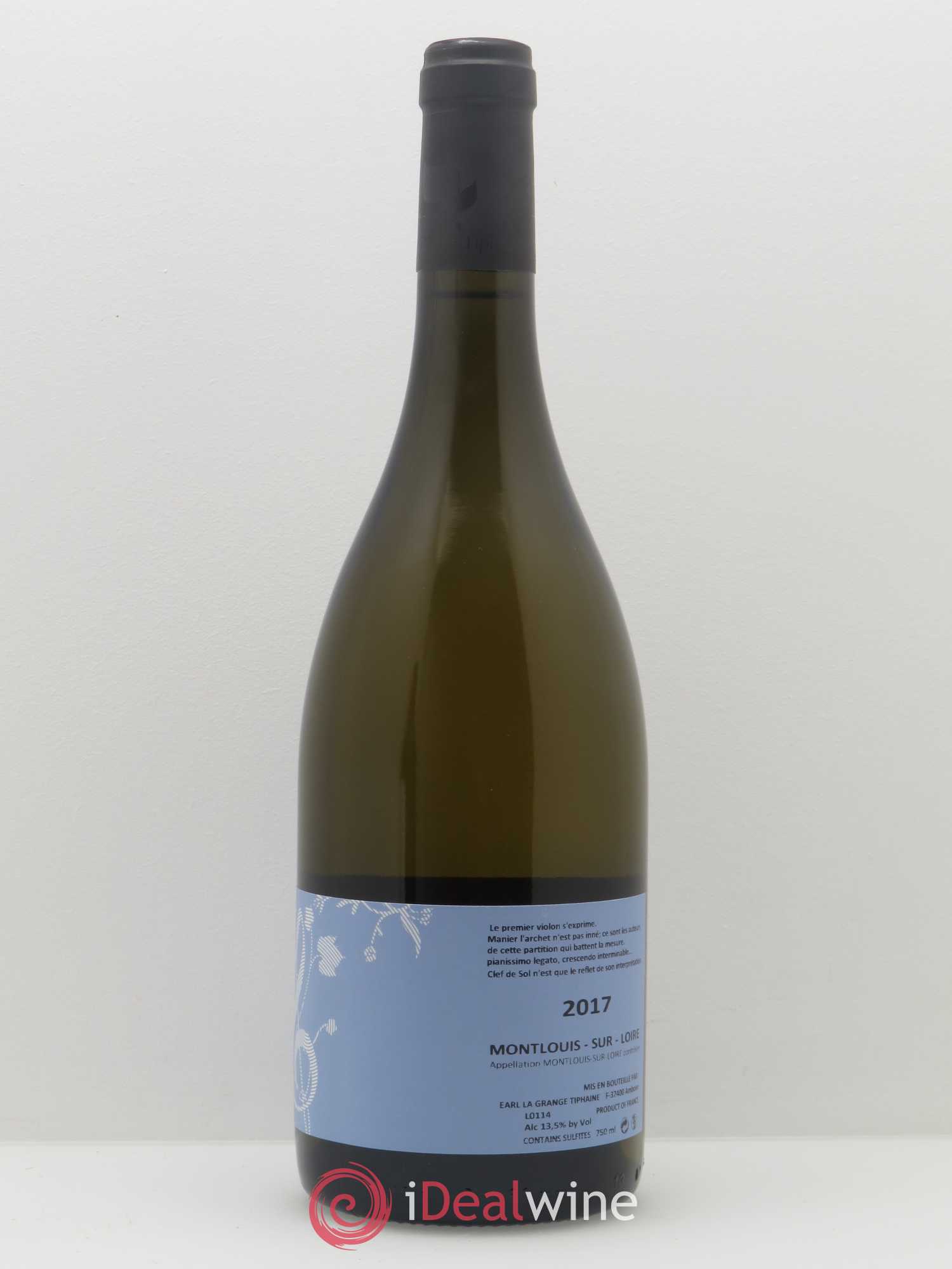 Montlouis-sur-Loire Clef de Sol La Grange Tiphaine 2017 - Lot of 1 bottle - 1