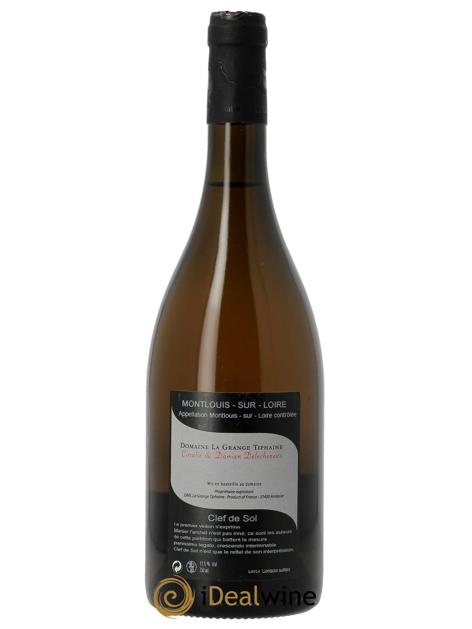 Montlouis-sur-Loire Clef de Sol La Grange Tiphaine 2015 - Lot de 1 bouteille - 1