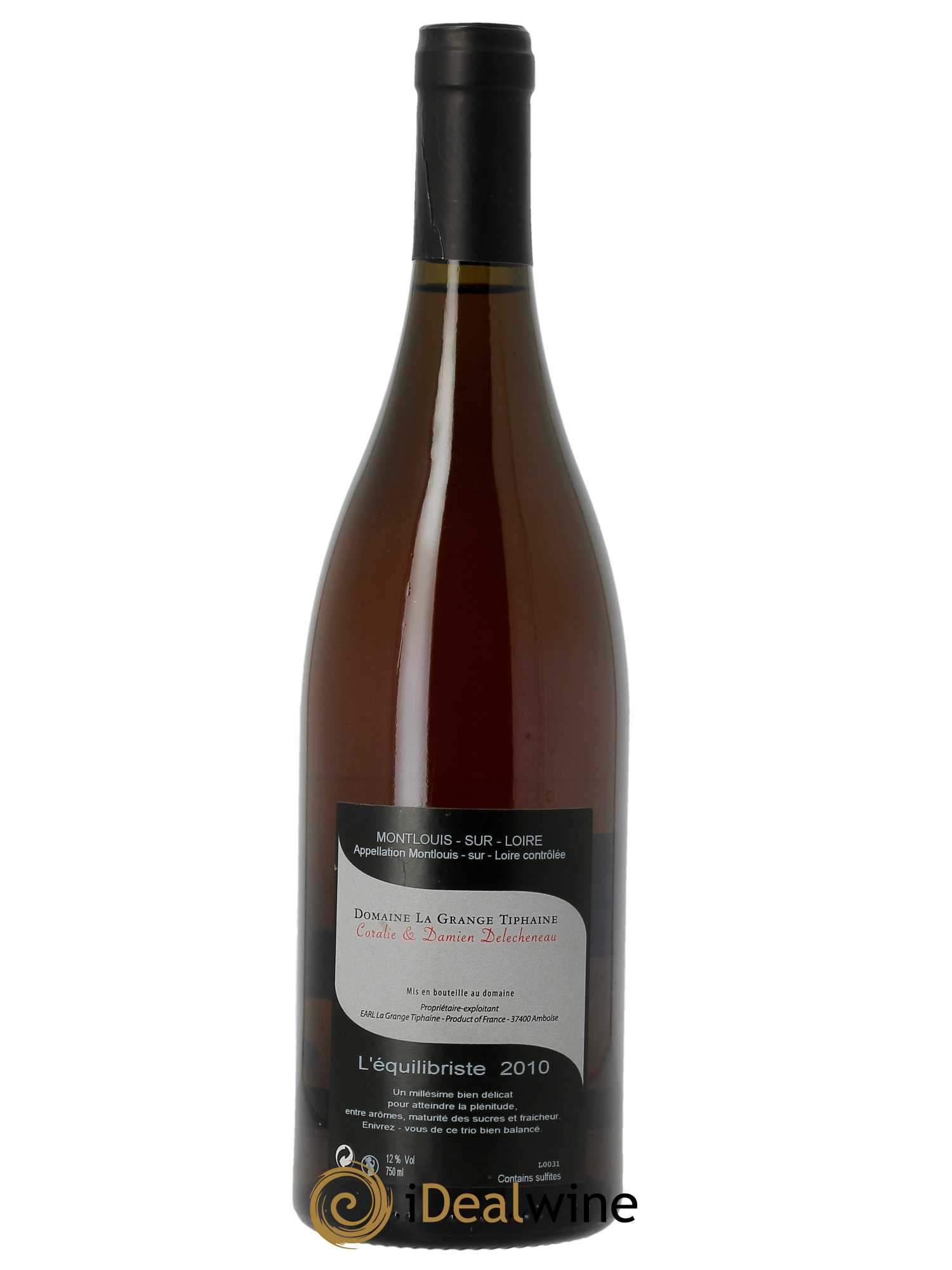 Montlouis-sur-Loire L'Equilibriste La Grange Tiphaine 2010 - Lot de 1 bouteille - 1