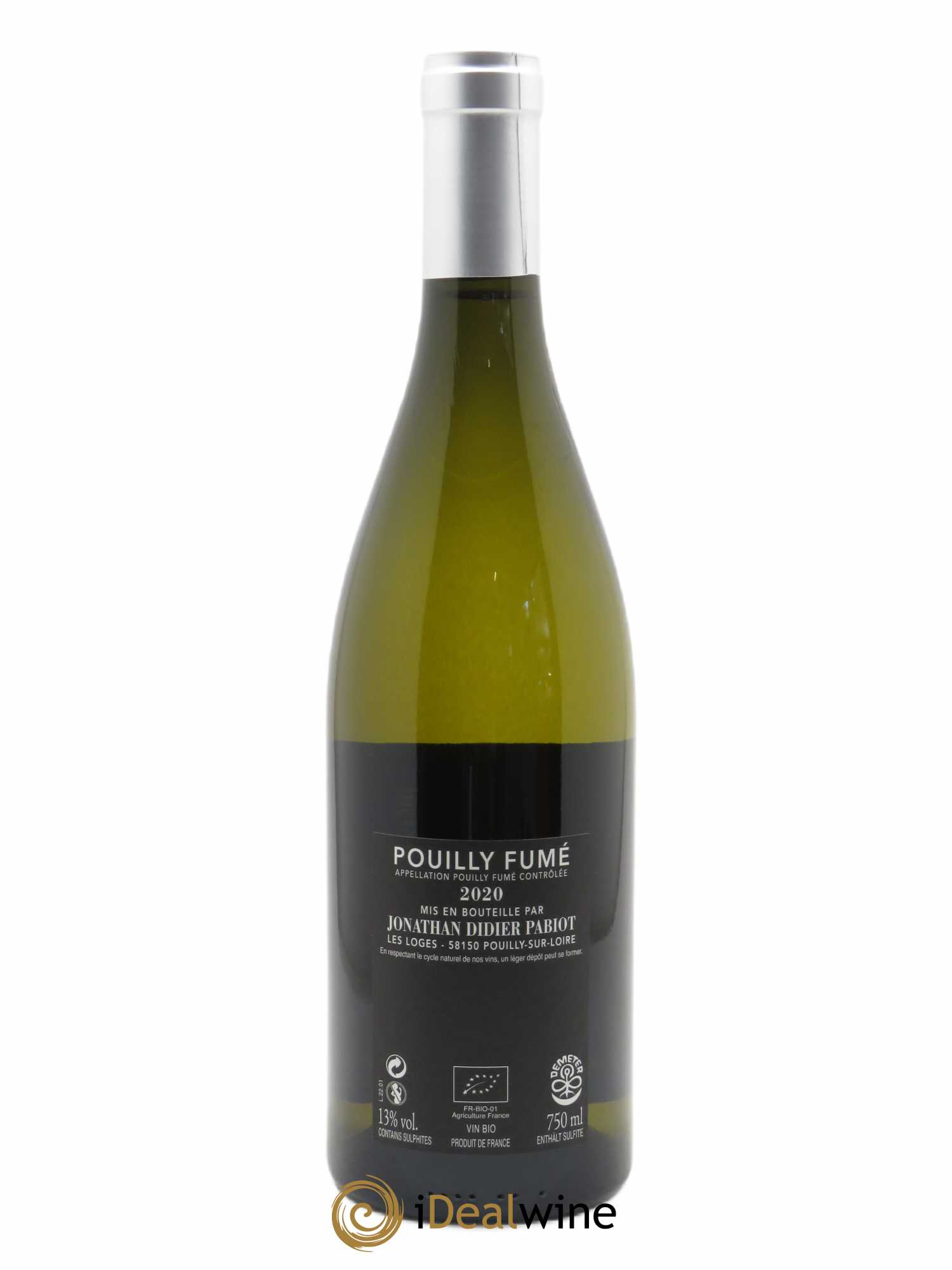 Pouilly-Fumé Aubaine Jonathan Didier Pabiot 2020 - Lot of 1 bottle - 1