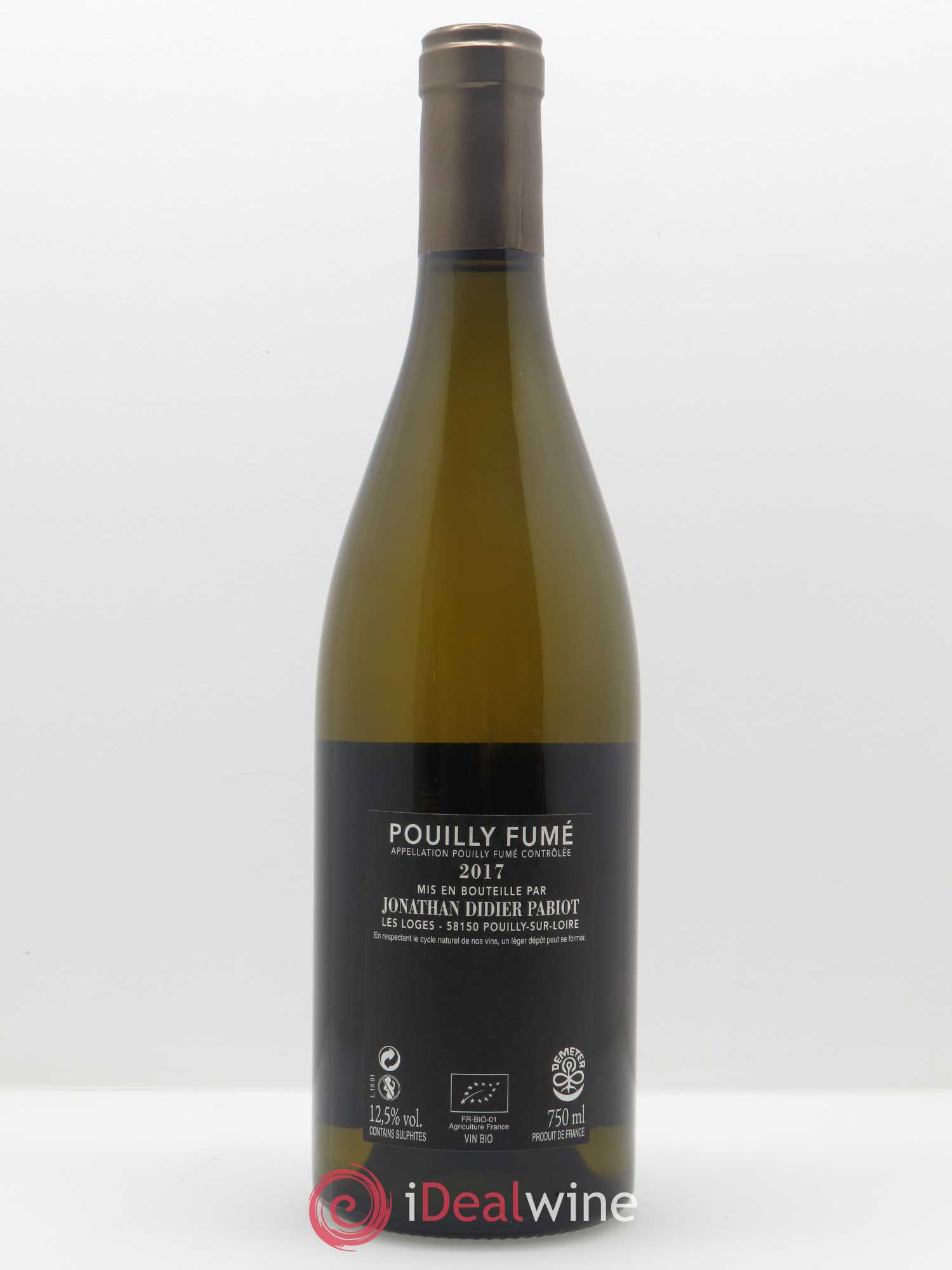 Pouilly-Fumé Eurythmie Jonathan Didier Pabiot 2017 - Lot de 1 bouteille - 1