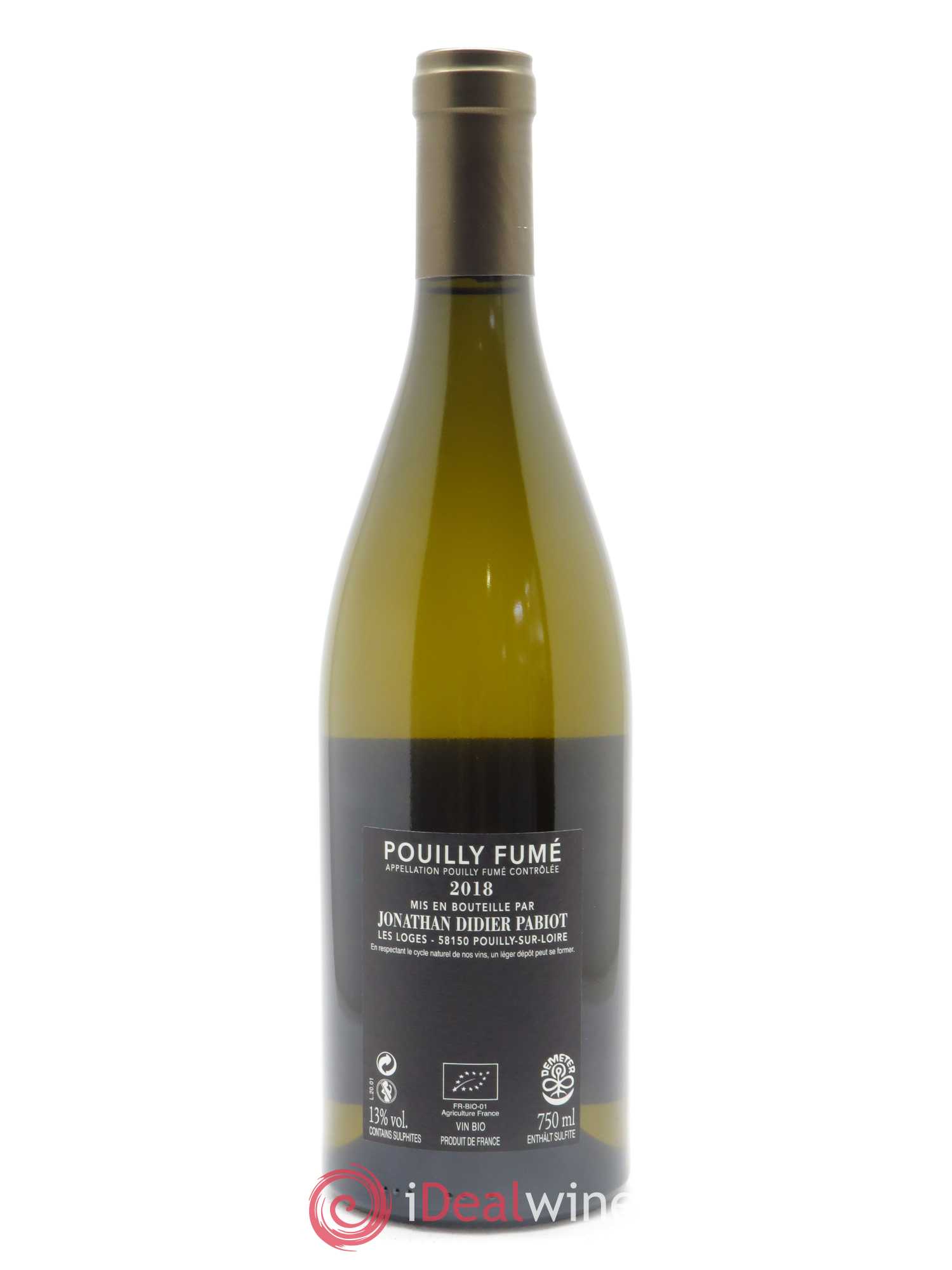 Pouilly-Fumé Utopia Jonathan Didier Pabiot 2018 - Lot de 1 bouteille - 1
