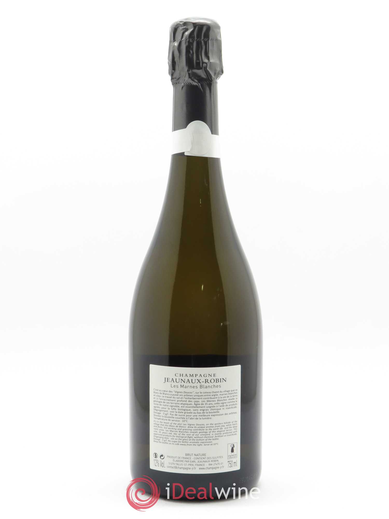Les Marnes Blanches Brut Nature Jeaunaux-Robin - Lot de 1 bouteille - 1