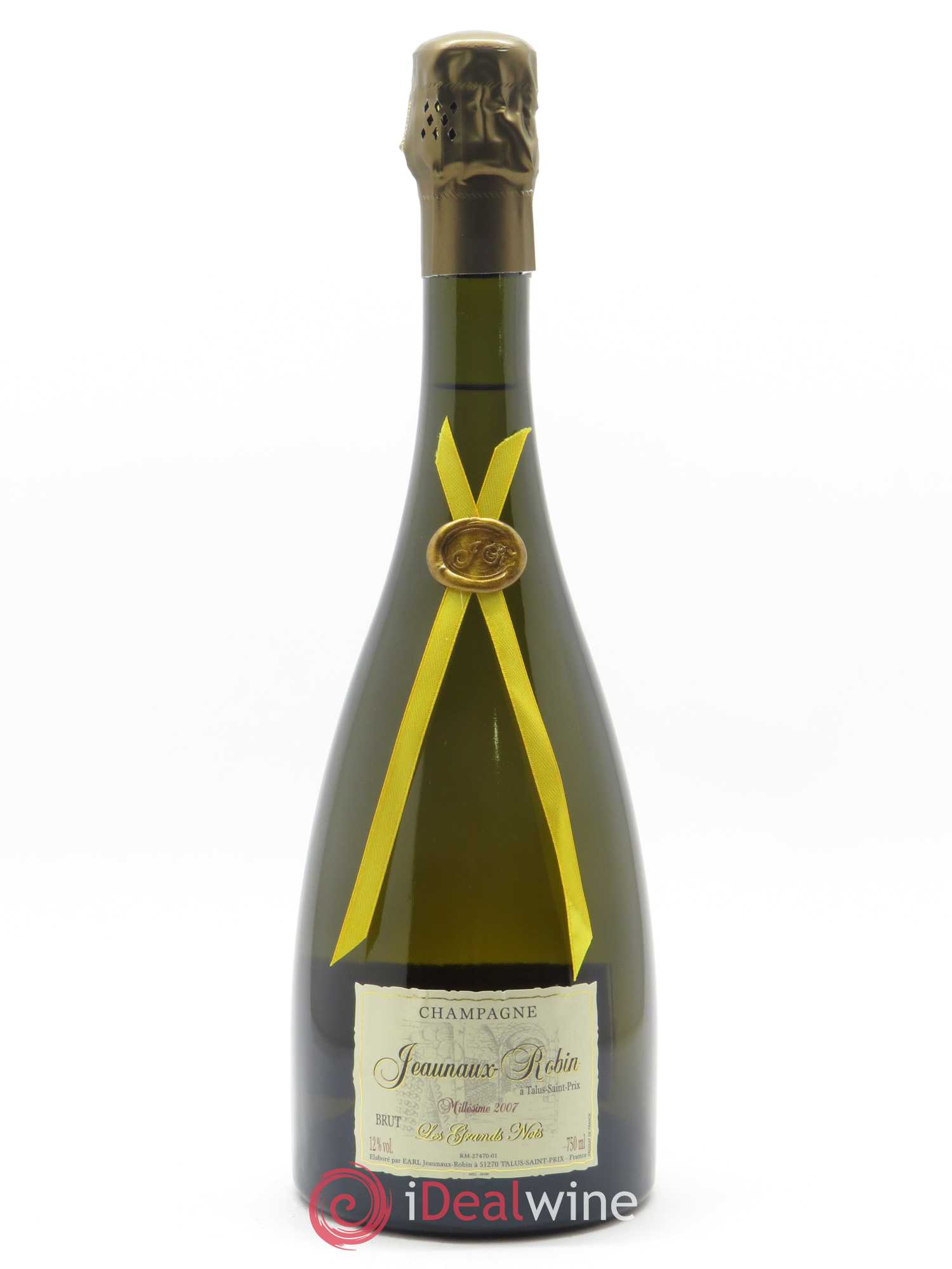 Les Grands Nots Brut Nature Jeaunaux-Robin 2007 - Lot of 1 bottle - 1