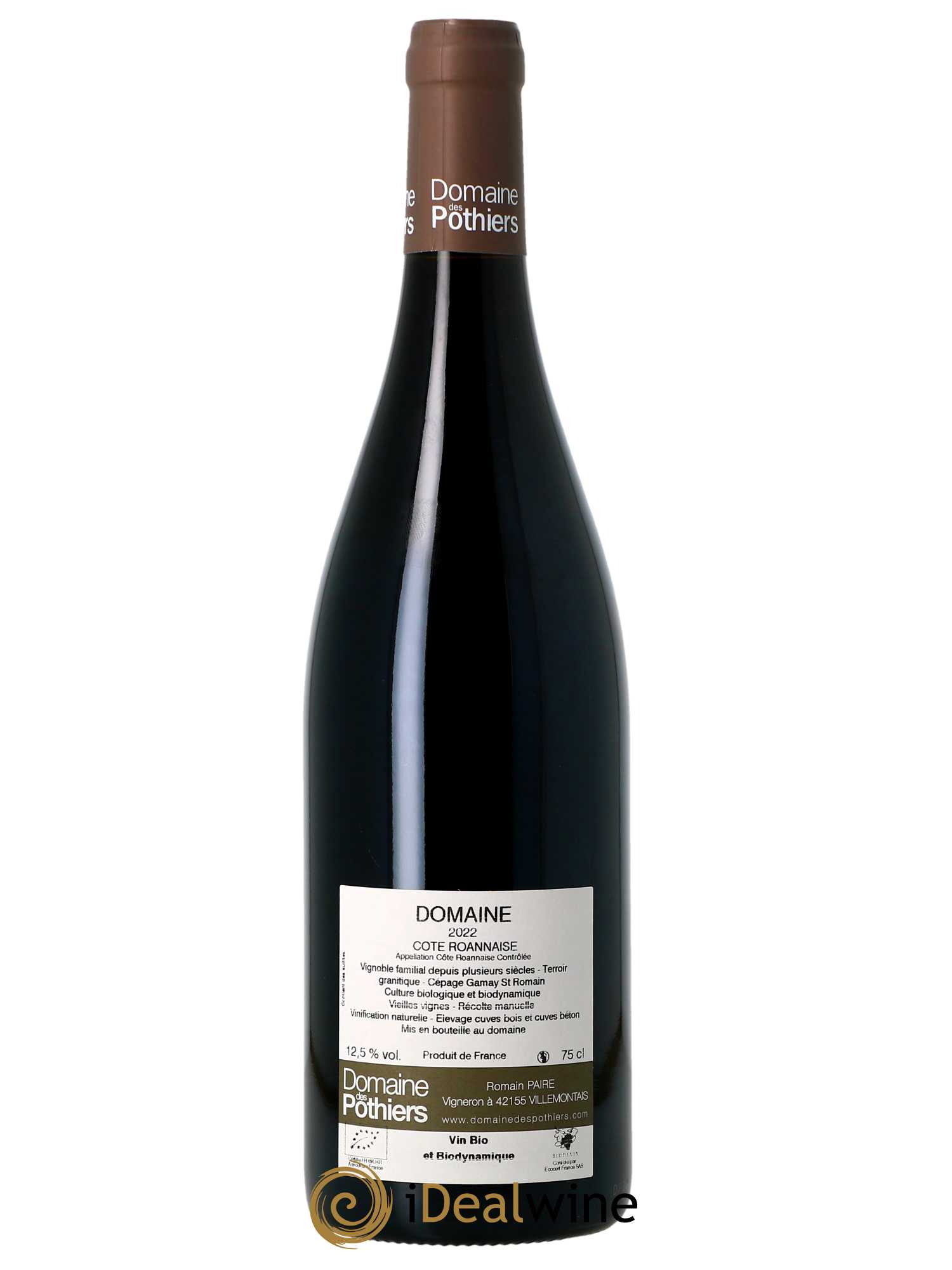 Côte Roannaise Domaine Domaine des Pothiers  2022 - Posten von 1 Flasche - 1