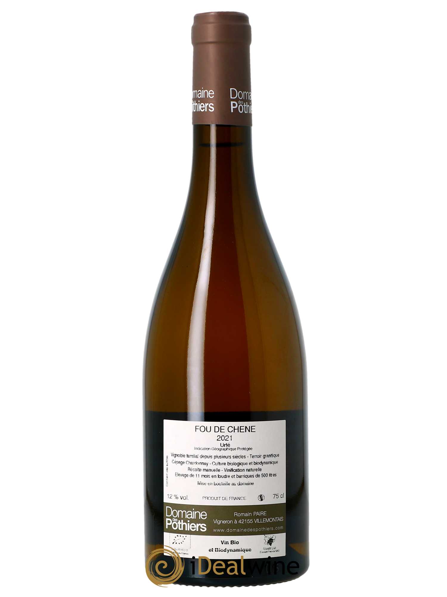 Urfé Fou de Chêne Domaine des Pothiers 2021 - Lot de 1 bouteille - 1