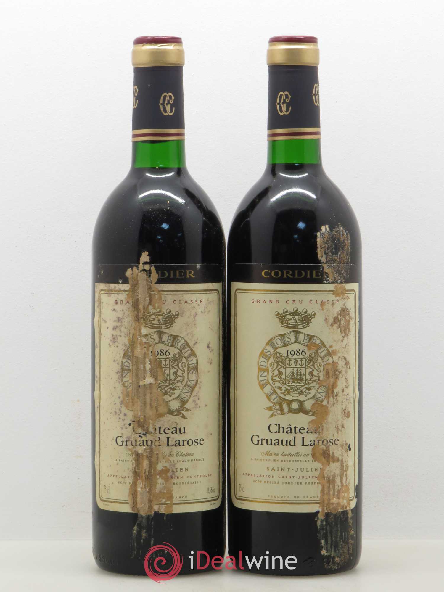 Château Gruaud Larose 2ème Grand Cru Classé 1986 - Lot de 2 bouteilles - 0