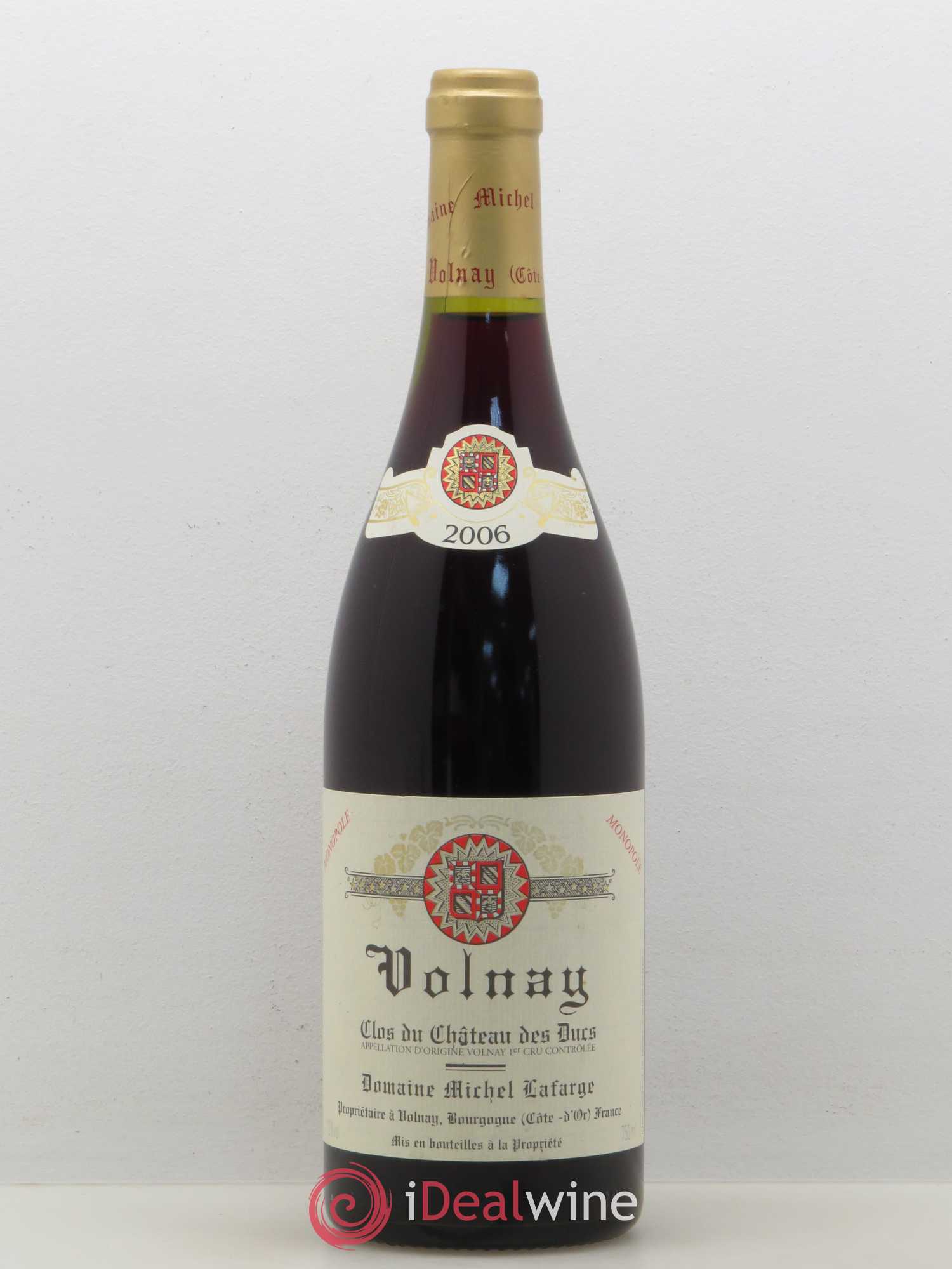 Volnay 1er Cru Clos du Château des Ducs Lafarge (Domaine) 2006 - Lot de 1 bouteille - 0