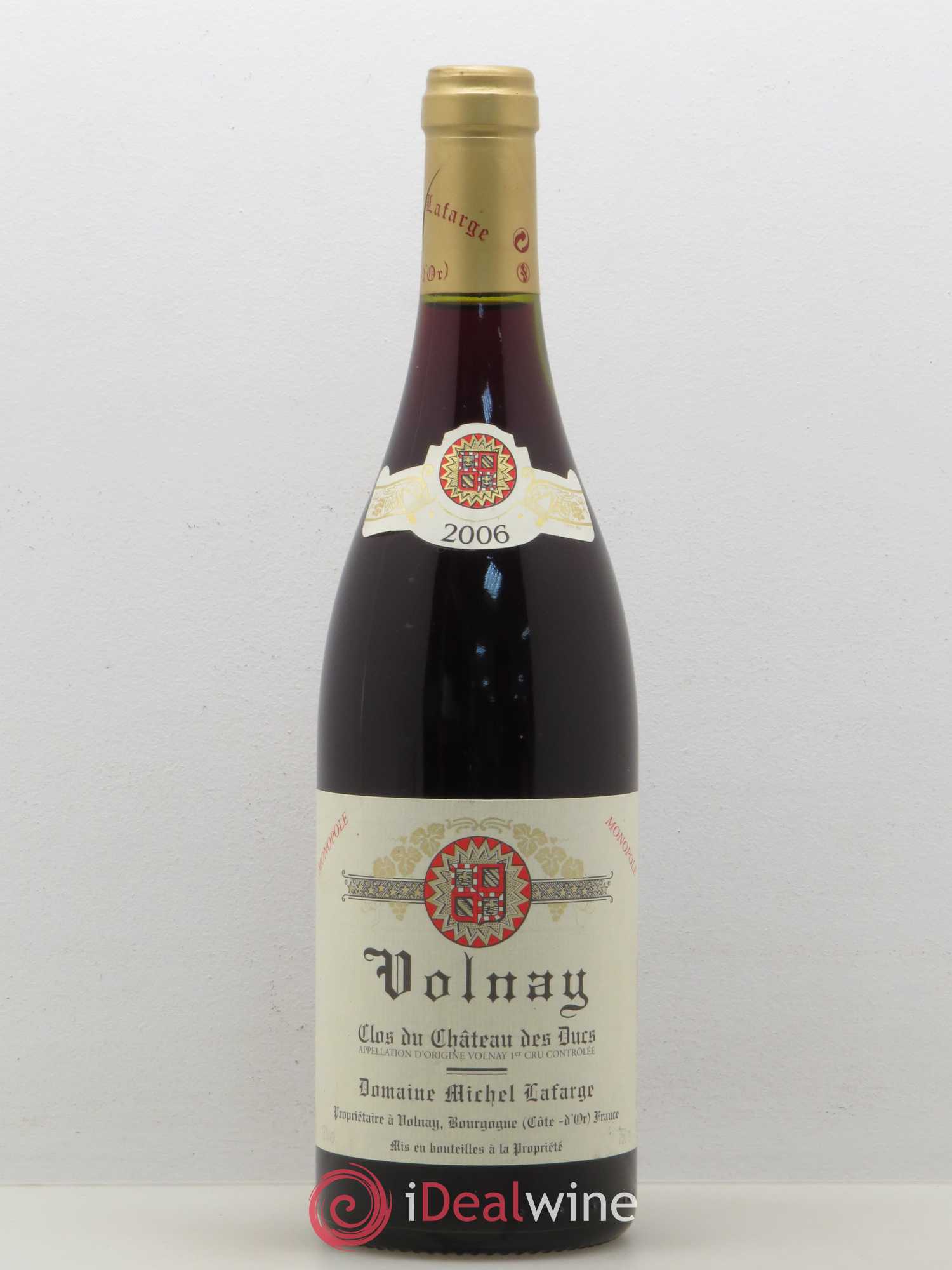 Volnay 1er Cru Clos du Château des Ducs Lafarge (Domaine) 2006 - Lot de 1 bouteille - 0