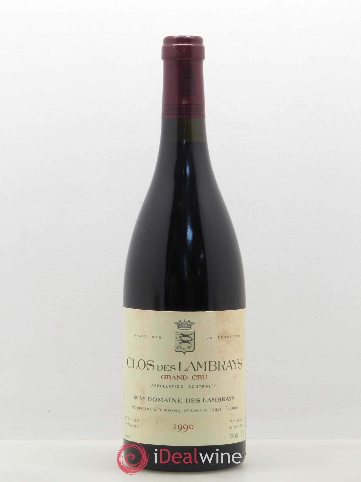 Clos des Lambrays Grand Cru Domaine des Lambrays 1990 - Lot de 1 bouteille - 0