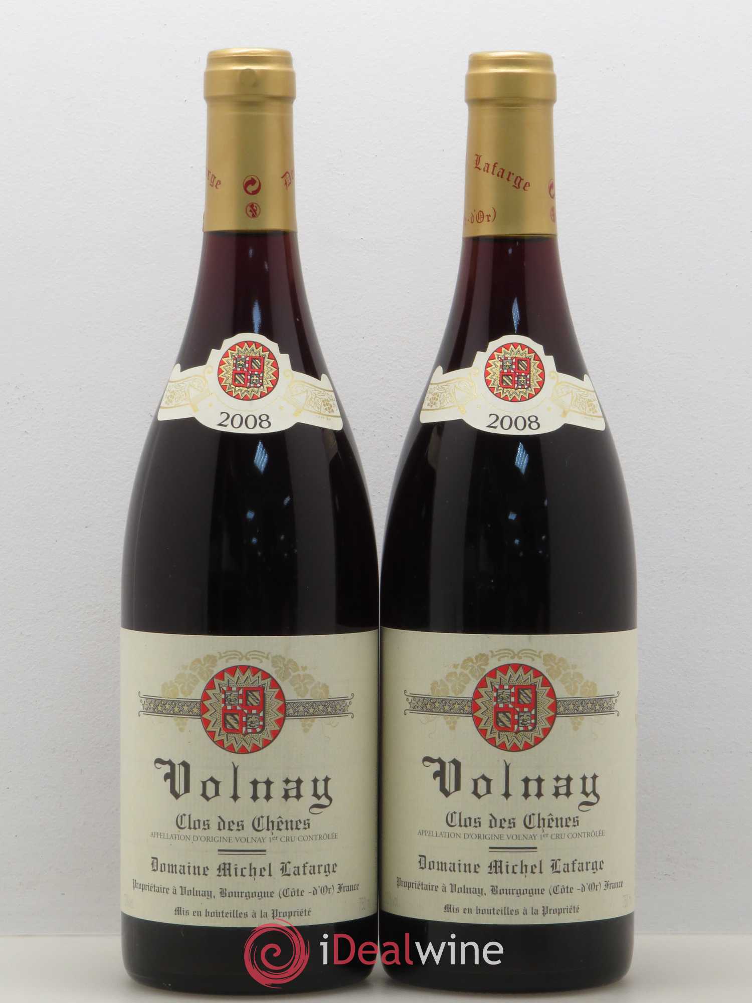 Volnay 1er Cru Clos des Chênes Lafarge (Domaine) 2008 - Lot de 2 bouteilles - 0