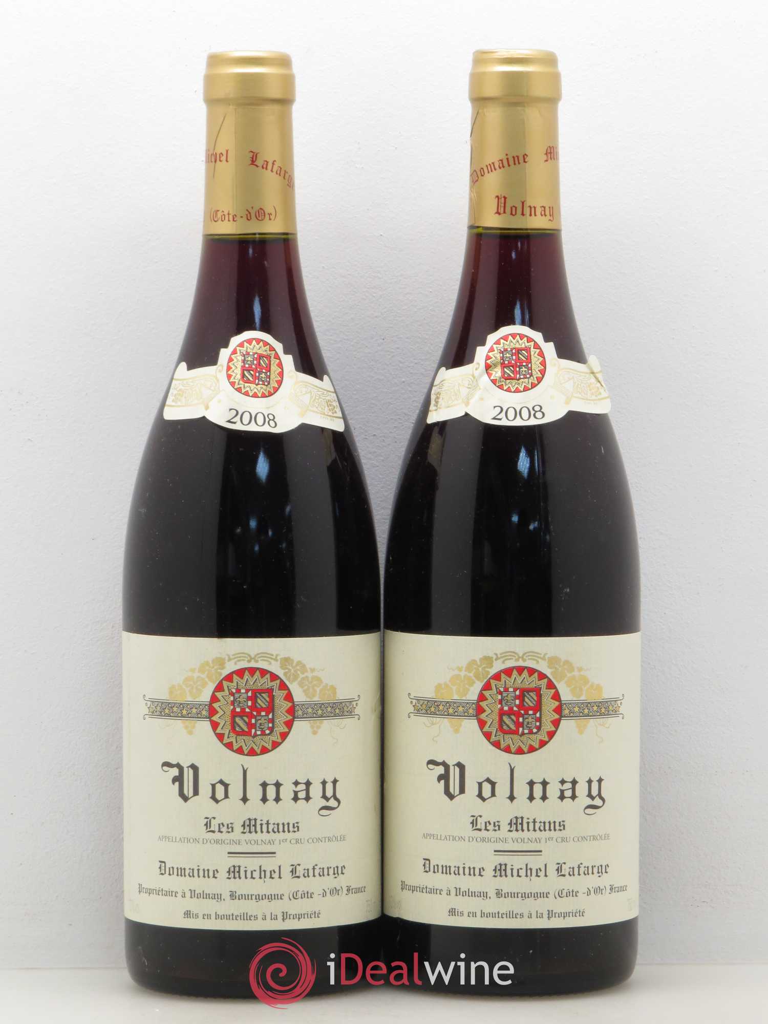 Volnay 1er Cru Les Mitans Lafarge (Domaine) 2008 - Lot de 2 bouteilles - 0