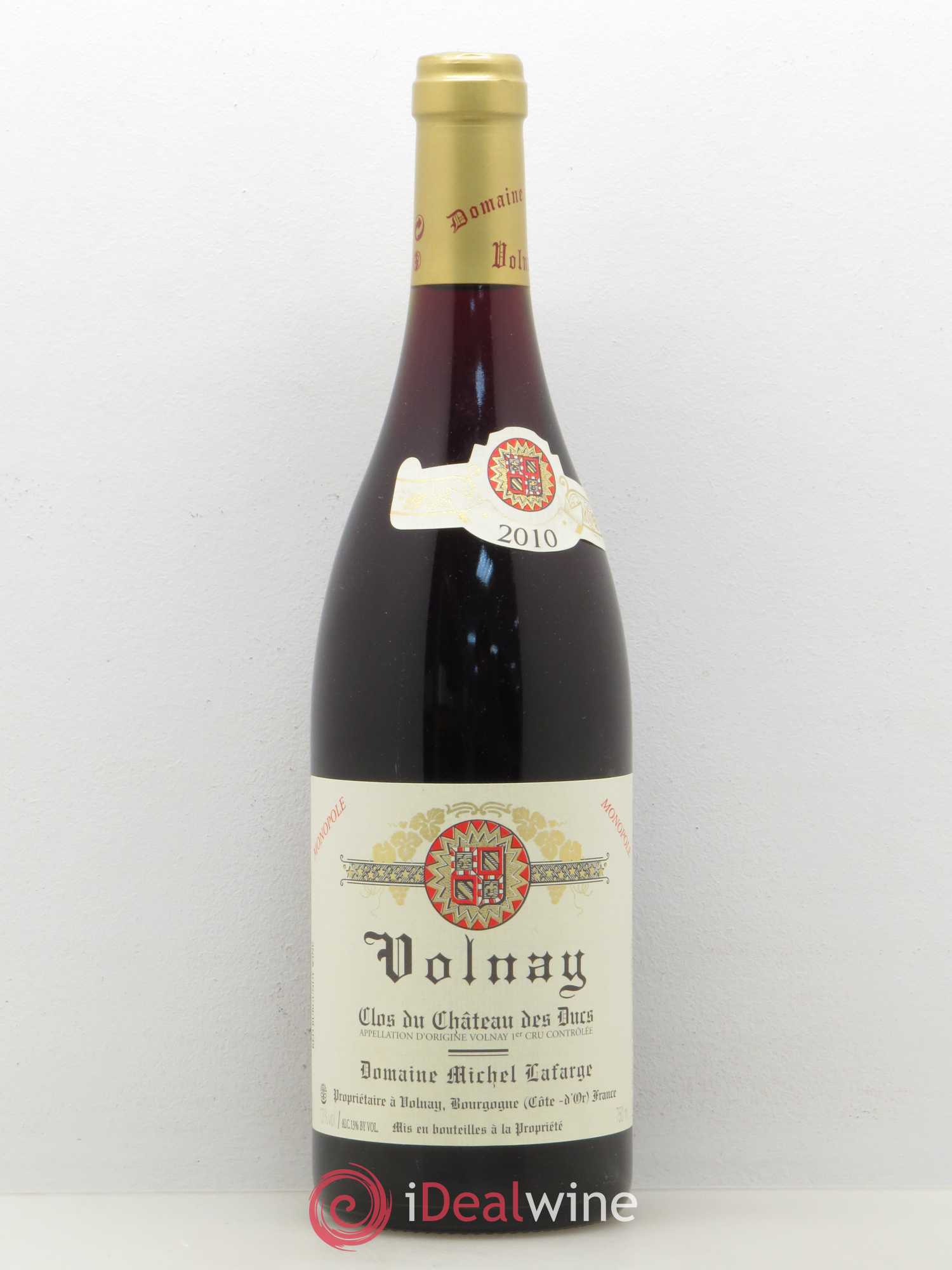 Volnay 1er Cru Clos du Château des Ducs Lafarge (Domaine) 2010 - Lot de 1 bouteille - 0