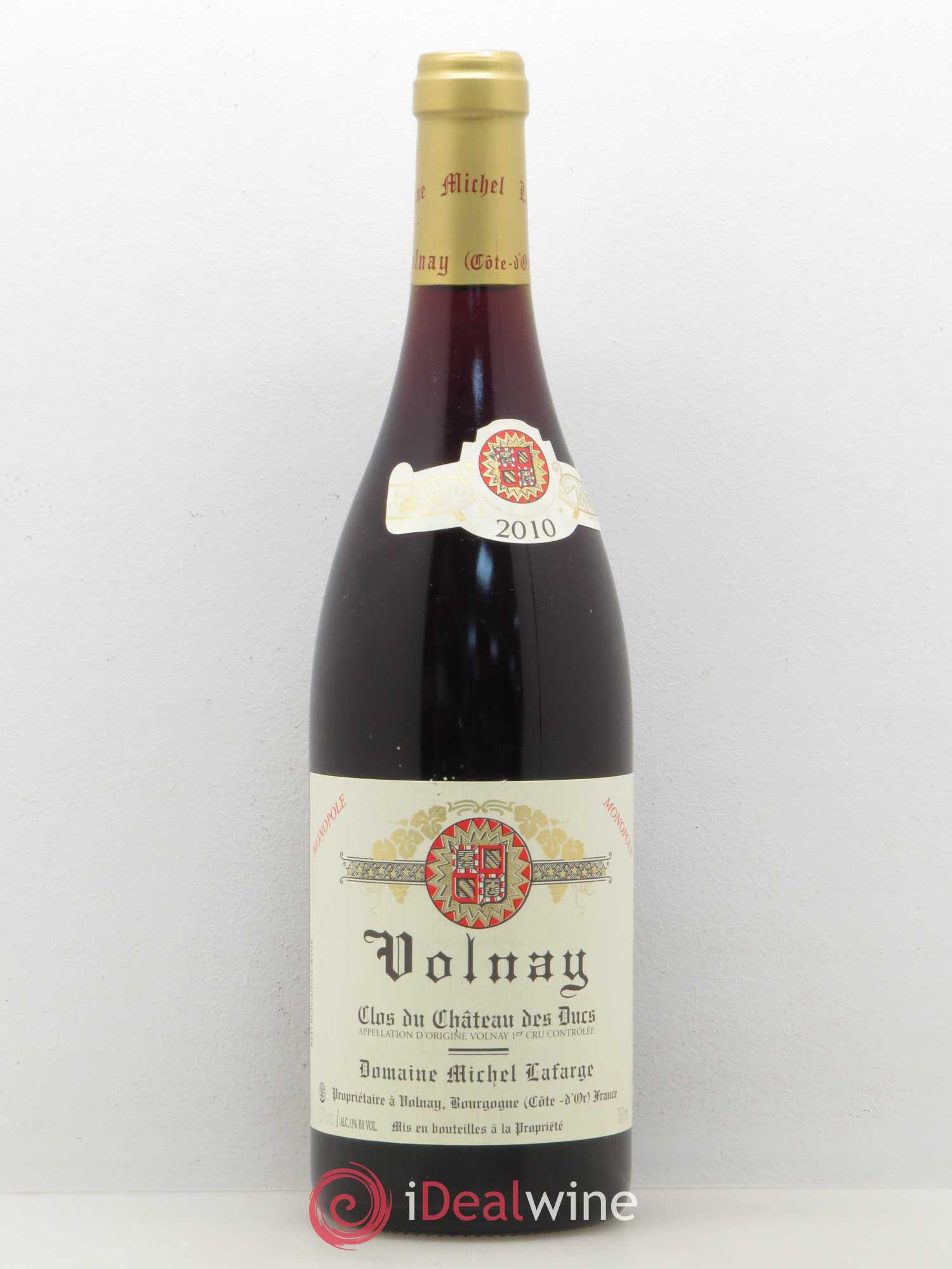 Volnay 1er Cru Clos du Château des Ducs Lafarge (Domaine) 2010 - Lot de 1 bouteille - 0