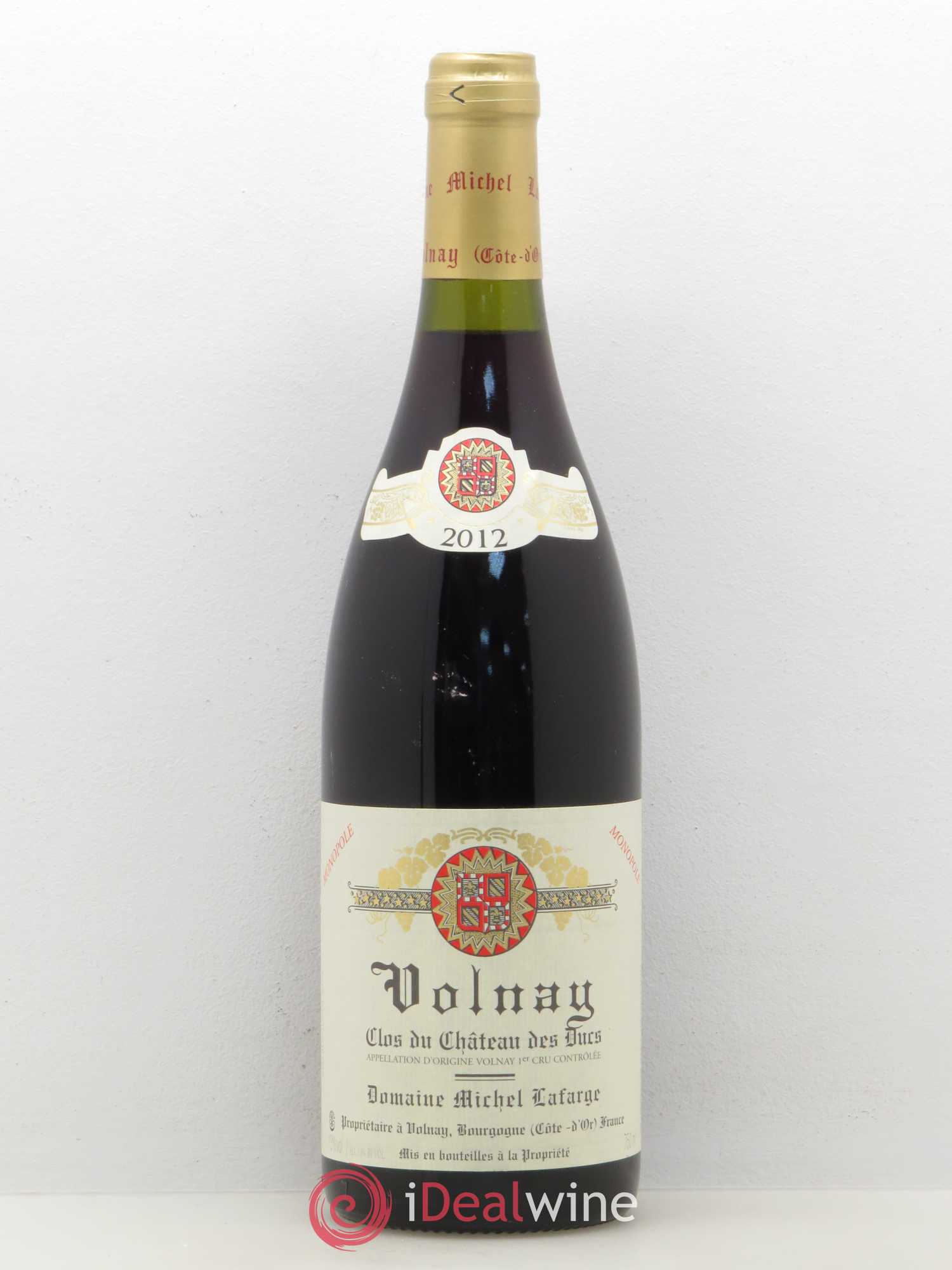 Volnay 1er Cru Clos du Château des Ducs Lafarge (Domaine) 2012 - Lot de 1 bouteille - 0
