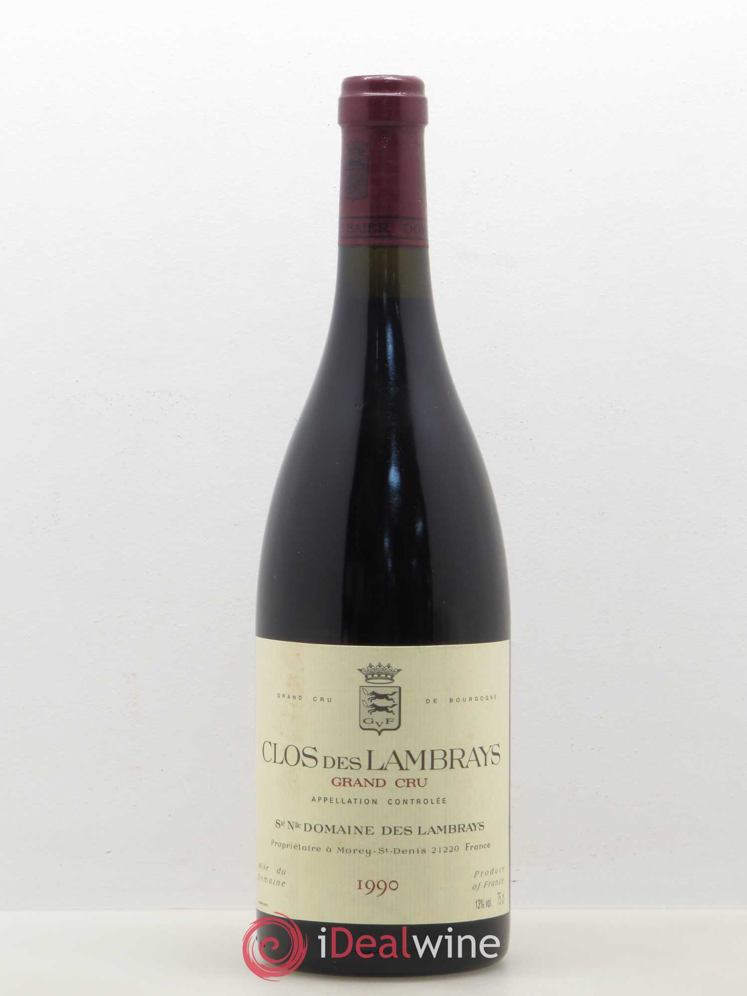 Clos des Lambrays Grand Cru Domaine des Lambrays 1990 - Lot de 1 bouteille - 0