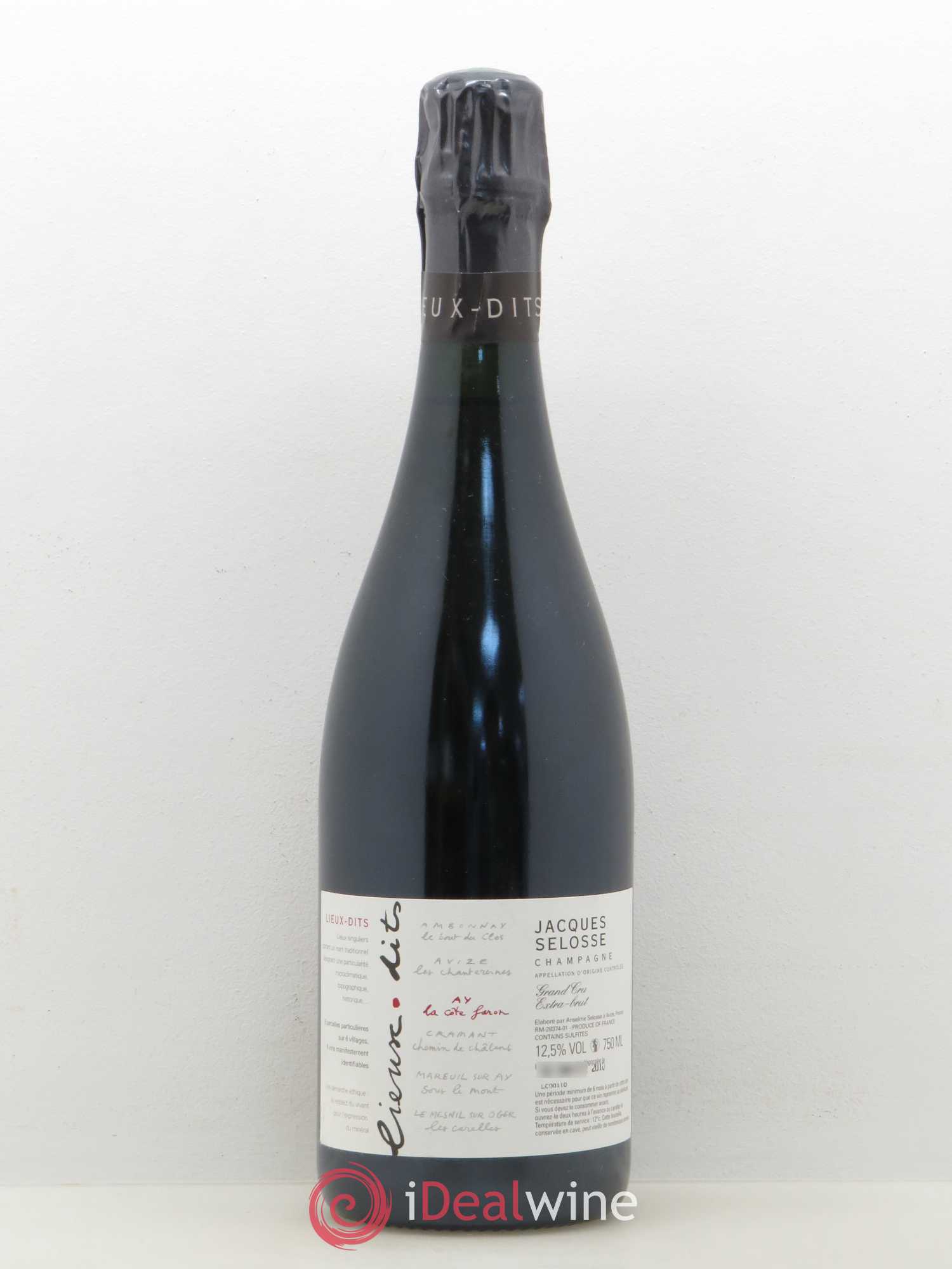 La Côte Faron Blanc de Noirs Grand Cru Extra-Brut Jacques Selosse - Lot de 1 bouteille - 0