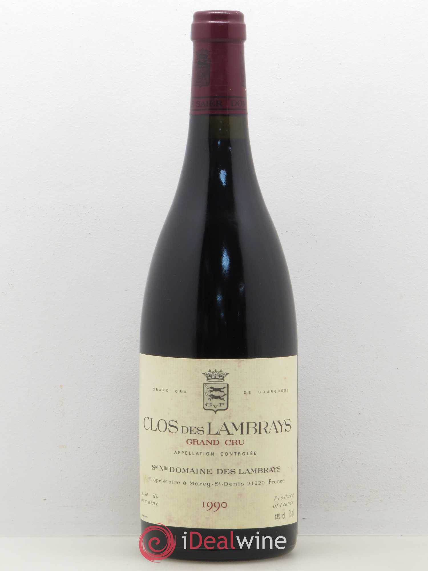 Clos des Lambrays Grand Cru Domaine des Lambrays 1990 - Lot de 1 bouteille - 0
