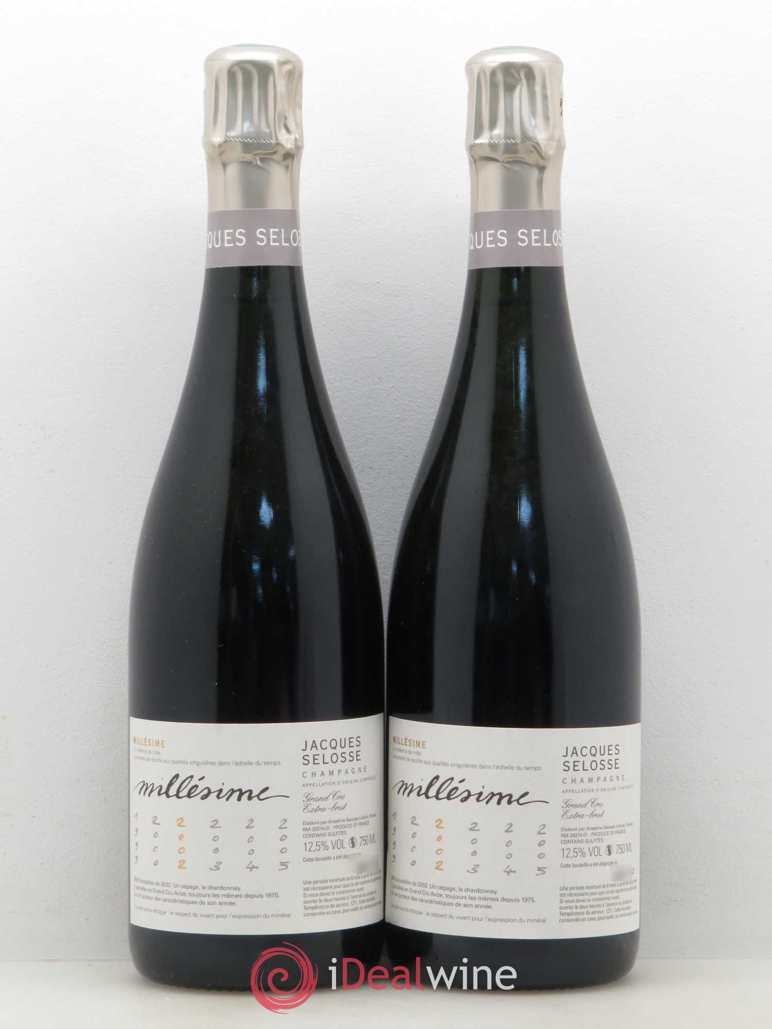 Champagne 2002 - Posten von 2 Flaschen - 0
