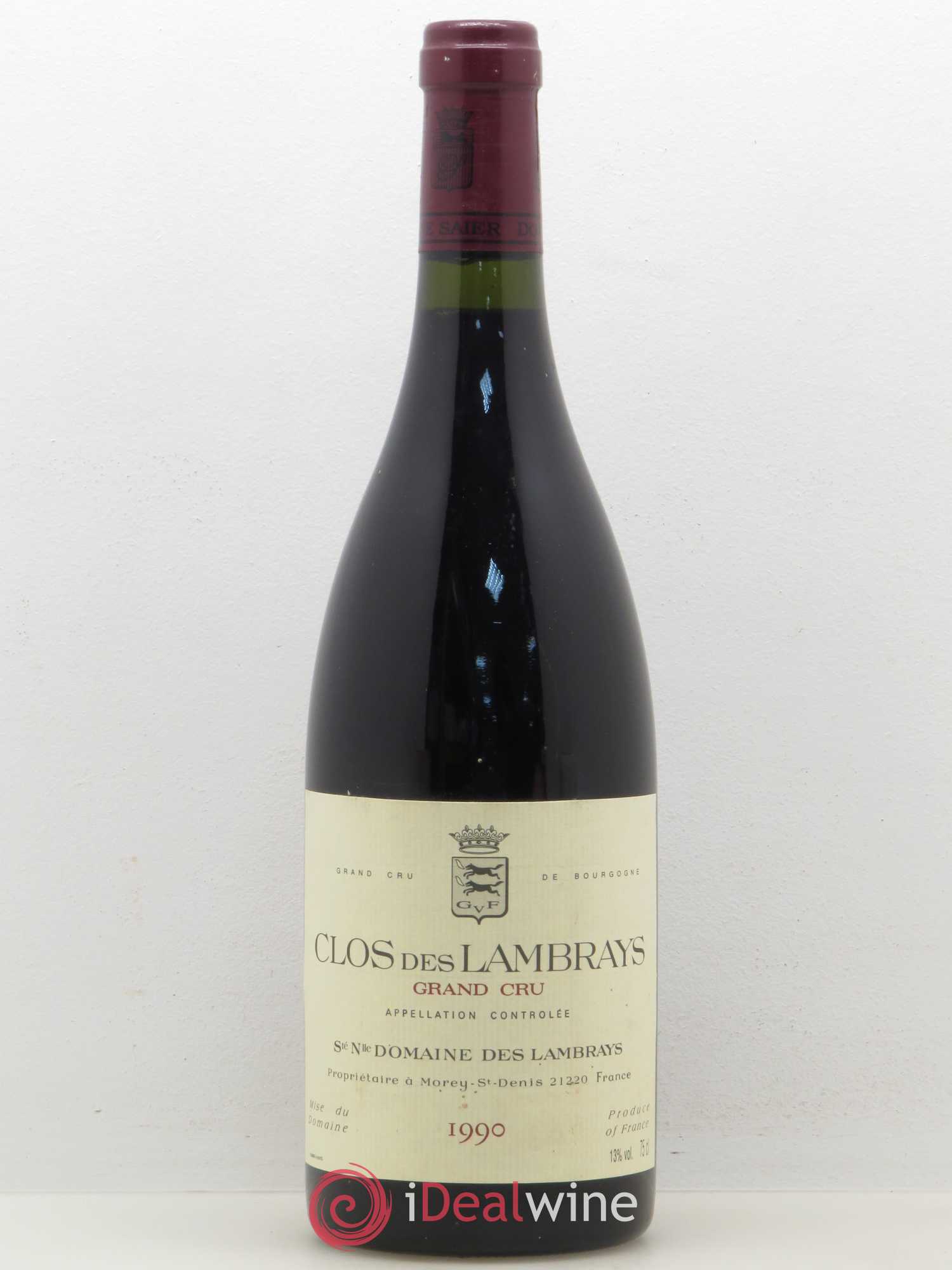 Clos des Lambrays Grand Cru Domaine des Lambrays 1990 - Lot de 1 bouteille - 0