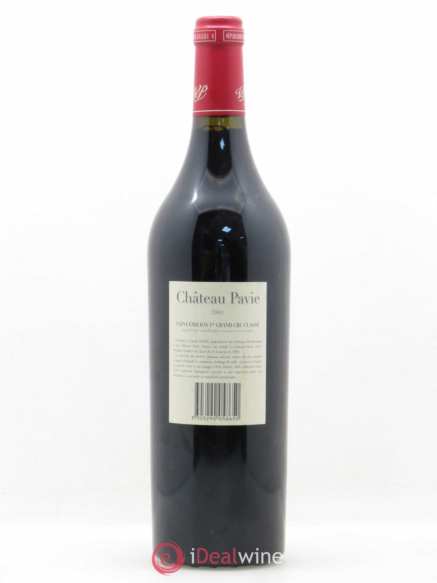 Château Pavie 1er Grand Cru Classé A 2001 - Lot de 1 bouteille - 1
