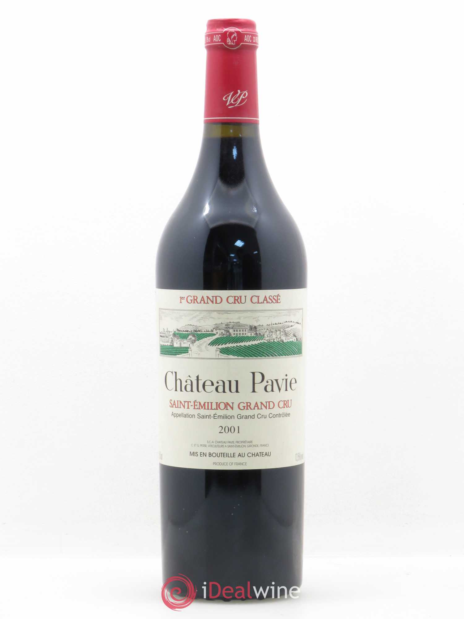 Château Pavie 1er Grand Cru Classé A 2001 - Lot de 1 bouteille - 0