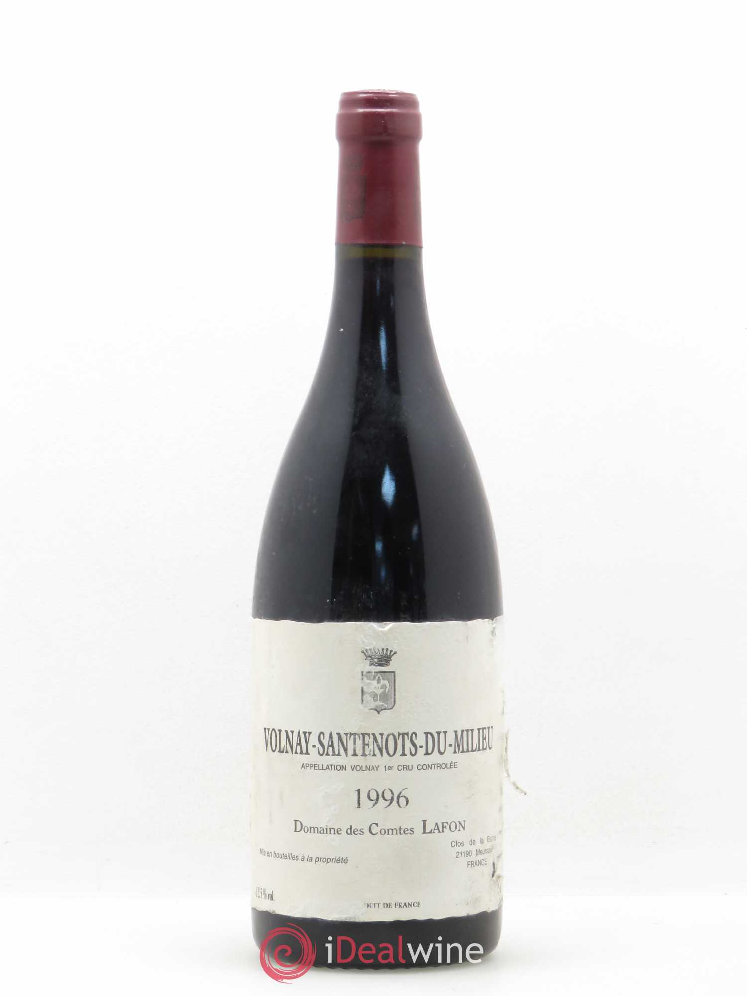 Volnay 1er Cru Santenots du Milieu Comtes Lafon (Domaine des) 1996 - Lot de 1 bouteille - 0