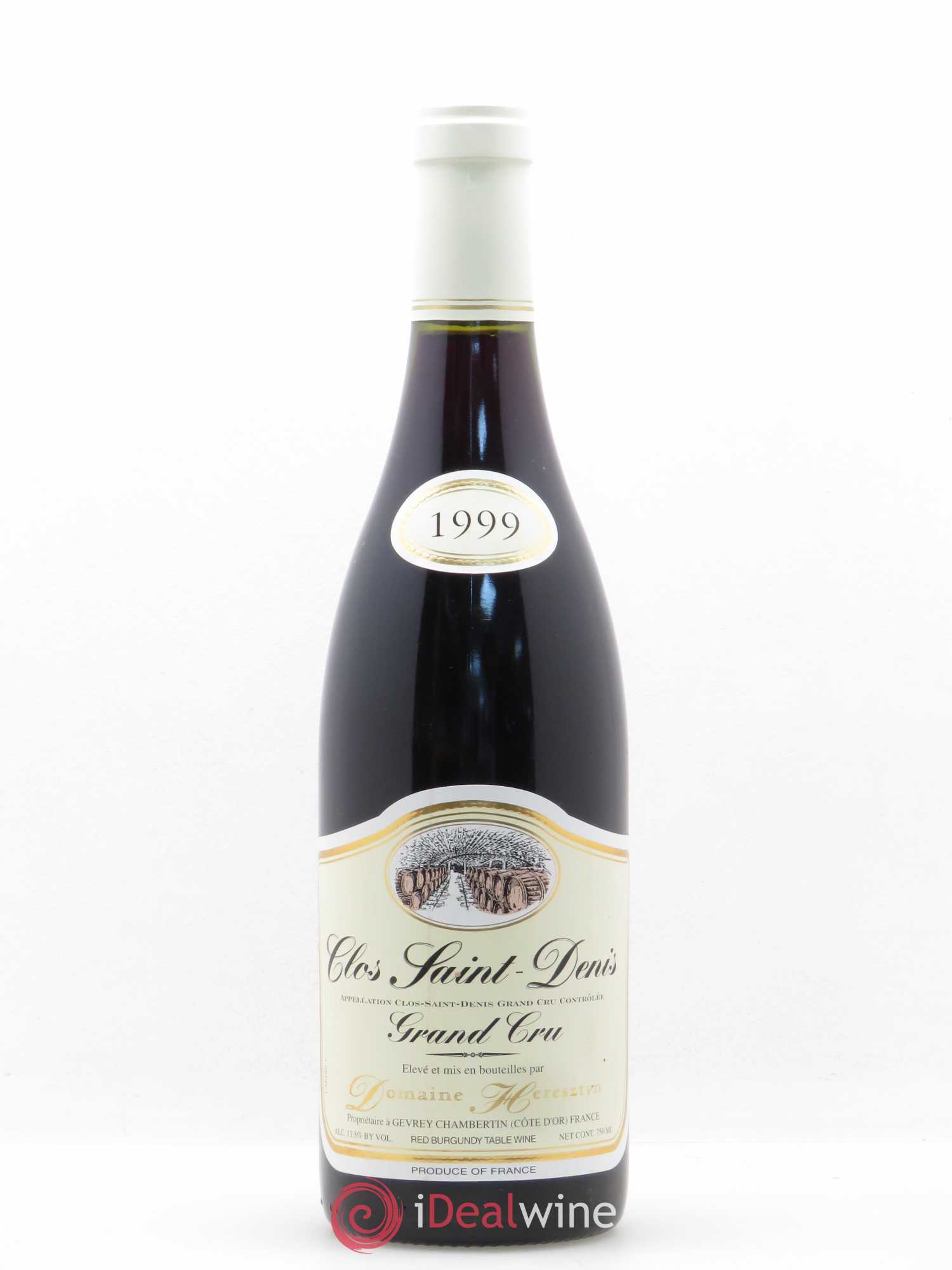 Clos Saint-Denis Grand Cru Heresztyn (Domaine) 1999 - Lot de 1 bouteille - 0