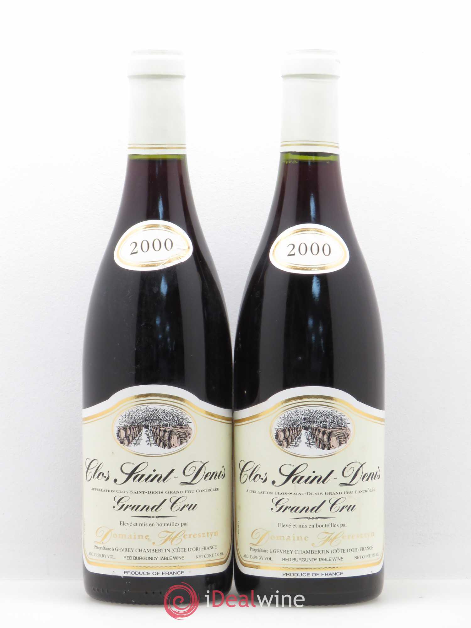 Clos Saint-Denis Grand Cru Heresztyn (Domaine) 2000 - Lot de 2 bouteilles - 0