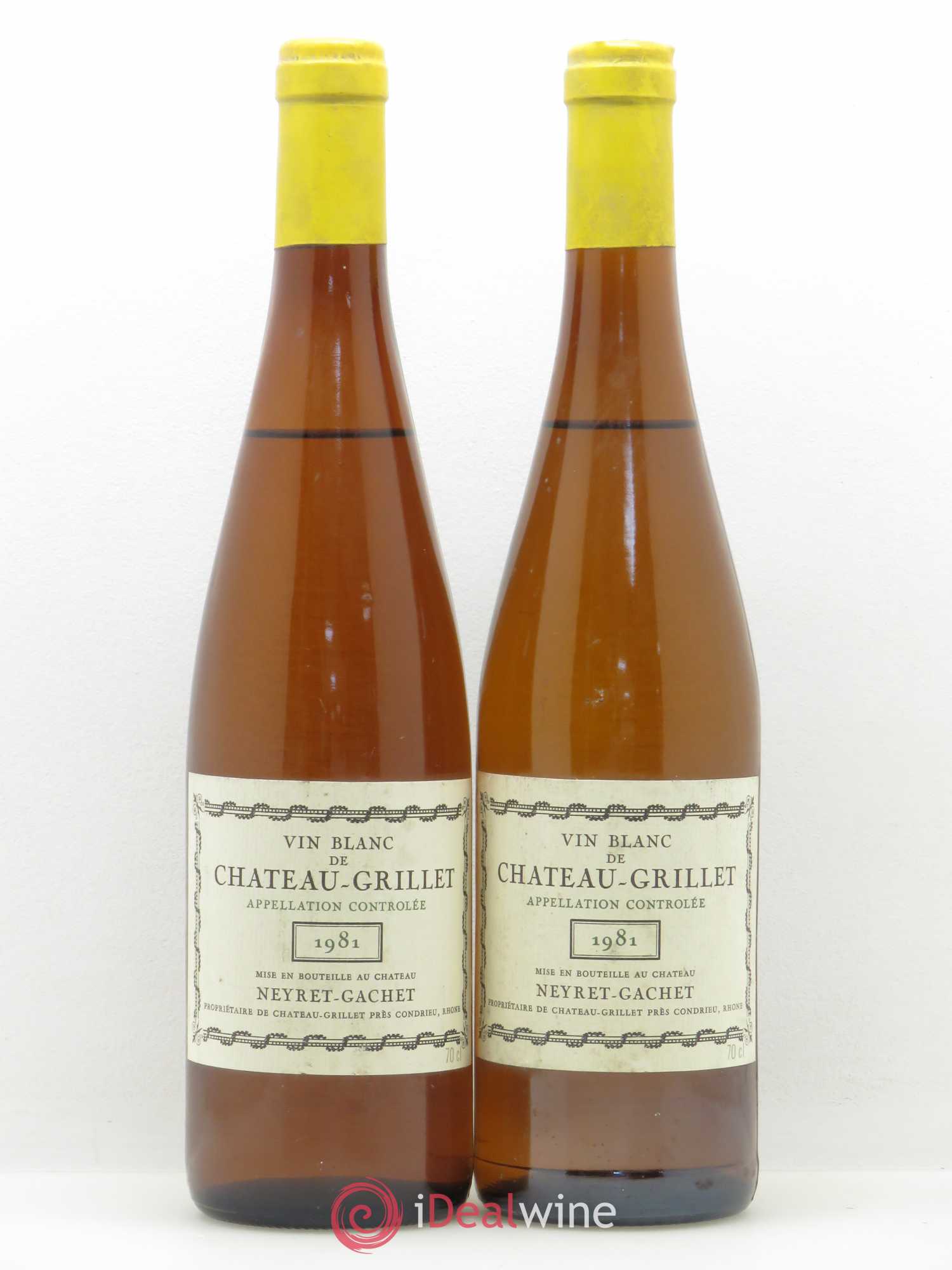 Rhône Château-Grillet - Château Neyret Gachet 1981 - Posten von 2 Flaschen - 0