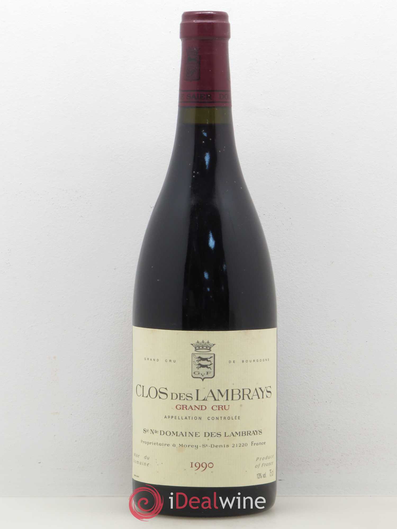 Clos des Lambrays Grand Cru Domaine des Lambrays 1990 - Lotto di 1 bottiglia - 0