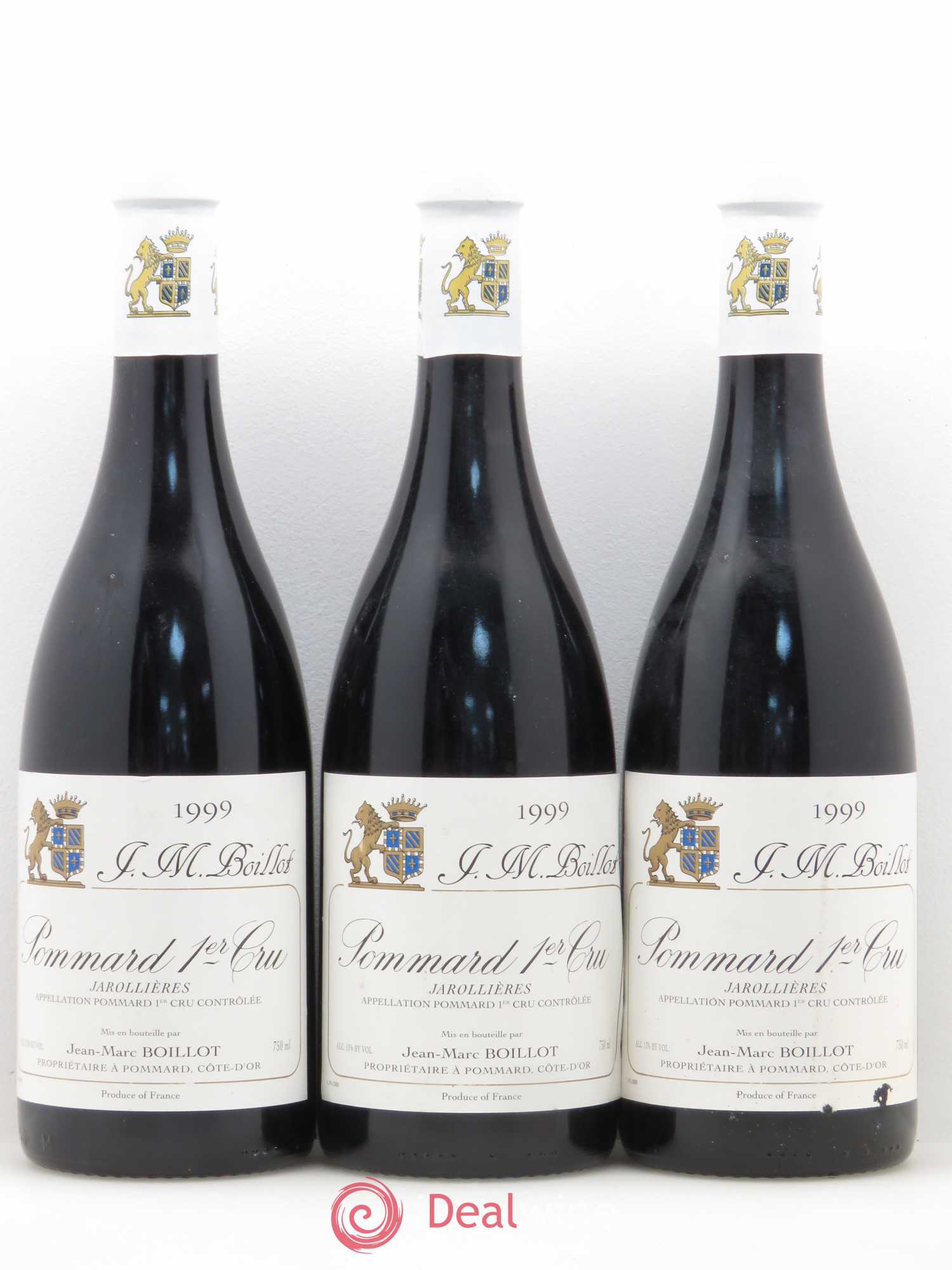 Pommard 1er Cru Jarollières Jean Marc Boillot 1999 - Posten von 3 Flaschen - 0