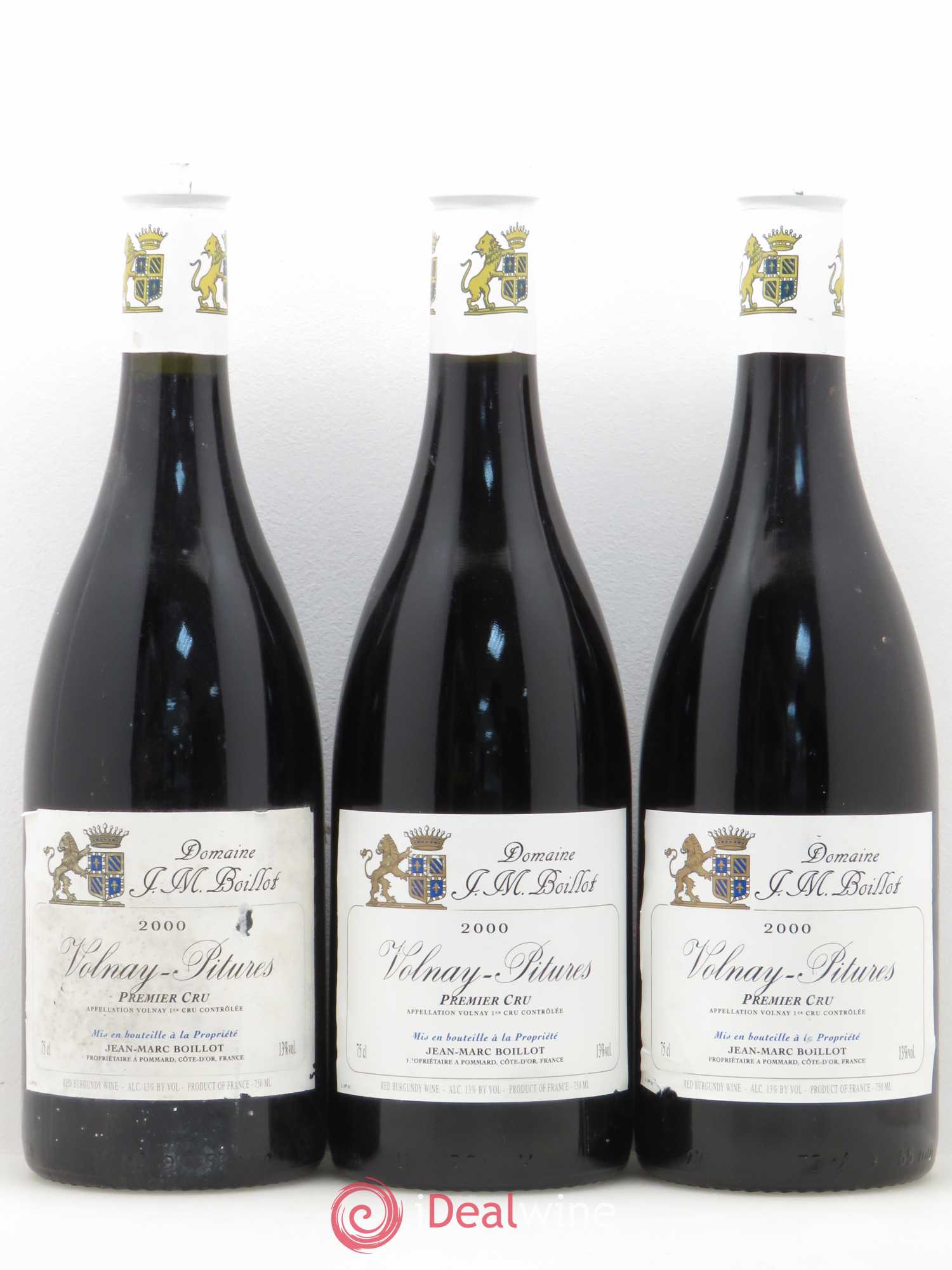 Volnay 1er Cru Pitures Jean Marc Boillot 2000 - Posten von 3 Flaschen - 0