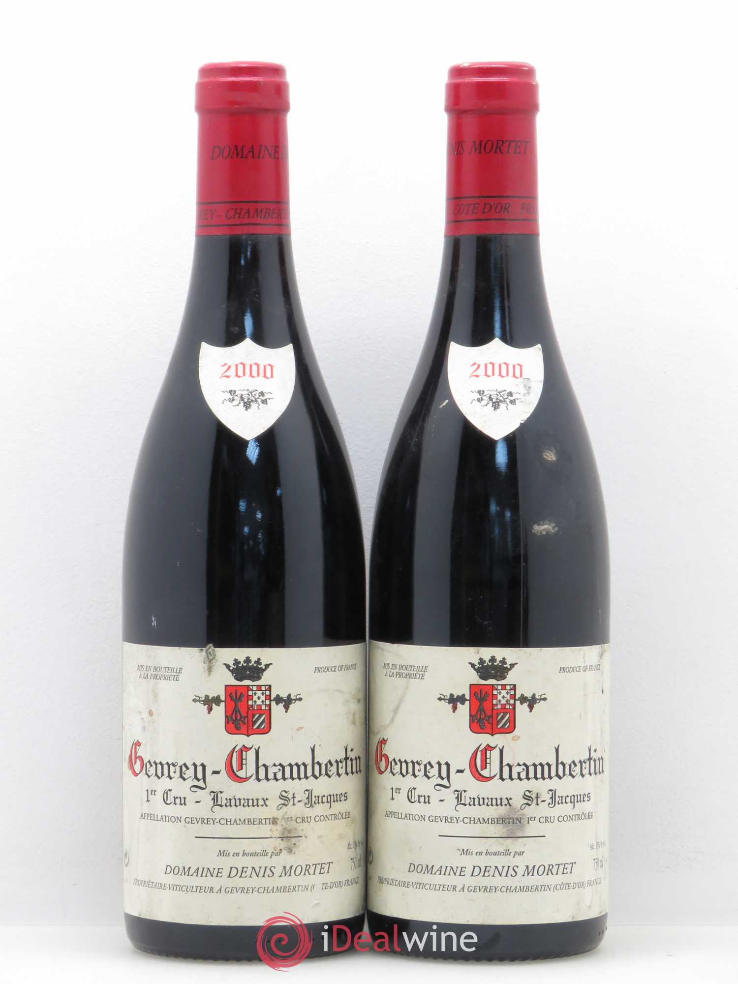Gevrey-Chambertin 1er Cru Lavaux Saint Jacques Denis Mortet (Domaine) 2000 - Lot de 2 bouteilles - 0