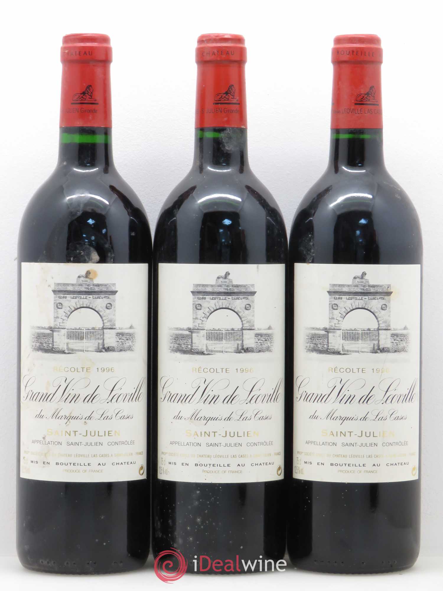 Château Léoville Las Cases 2ème Grand Cru Classé 1996 - Lot de 12 bouteilles - 1