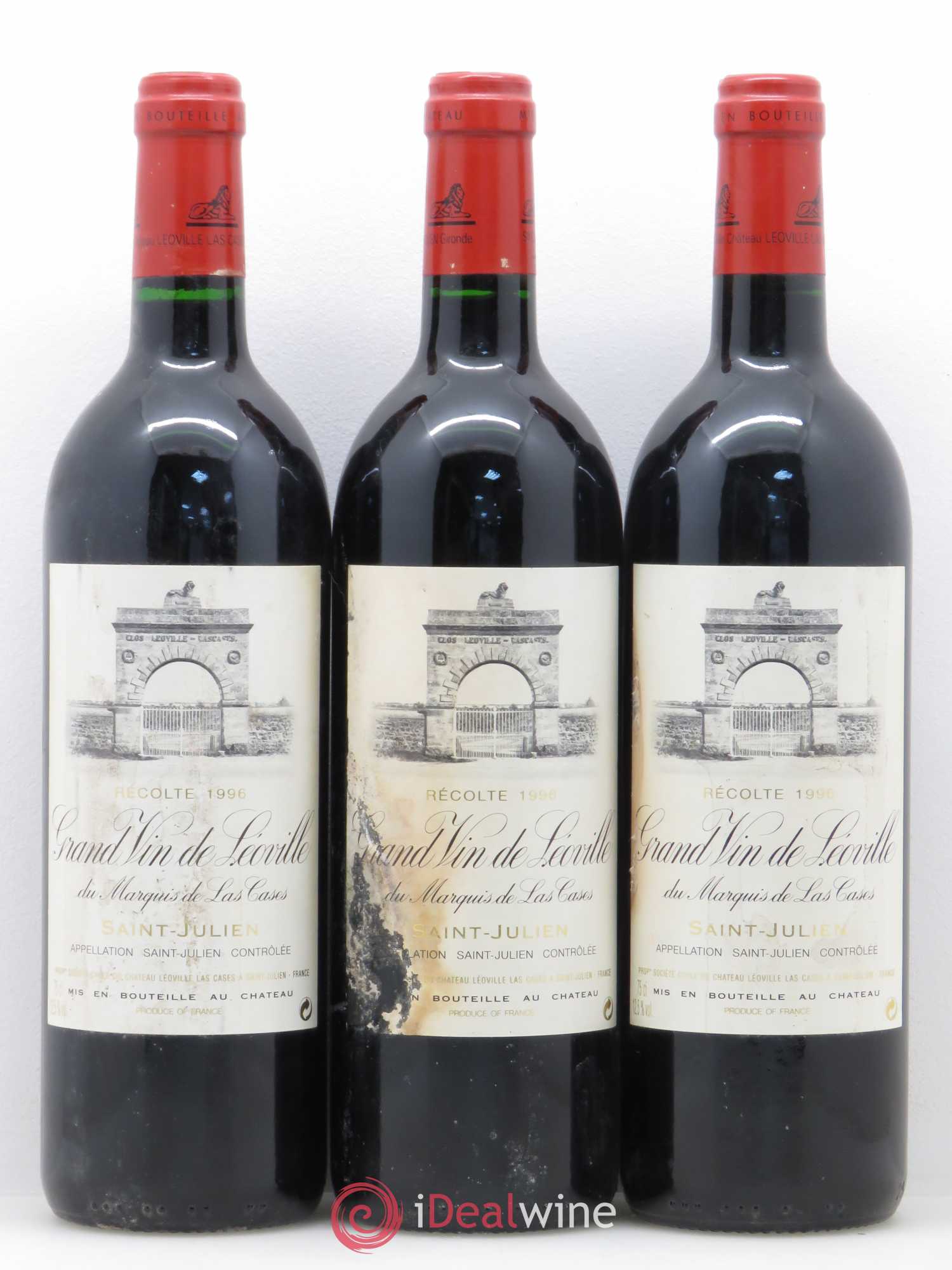 Château Léoville Las Cases 2ème Grand Cru Classé 1996 - Lot de 12 bouteilles - 2