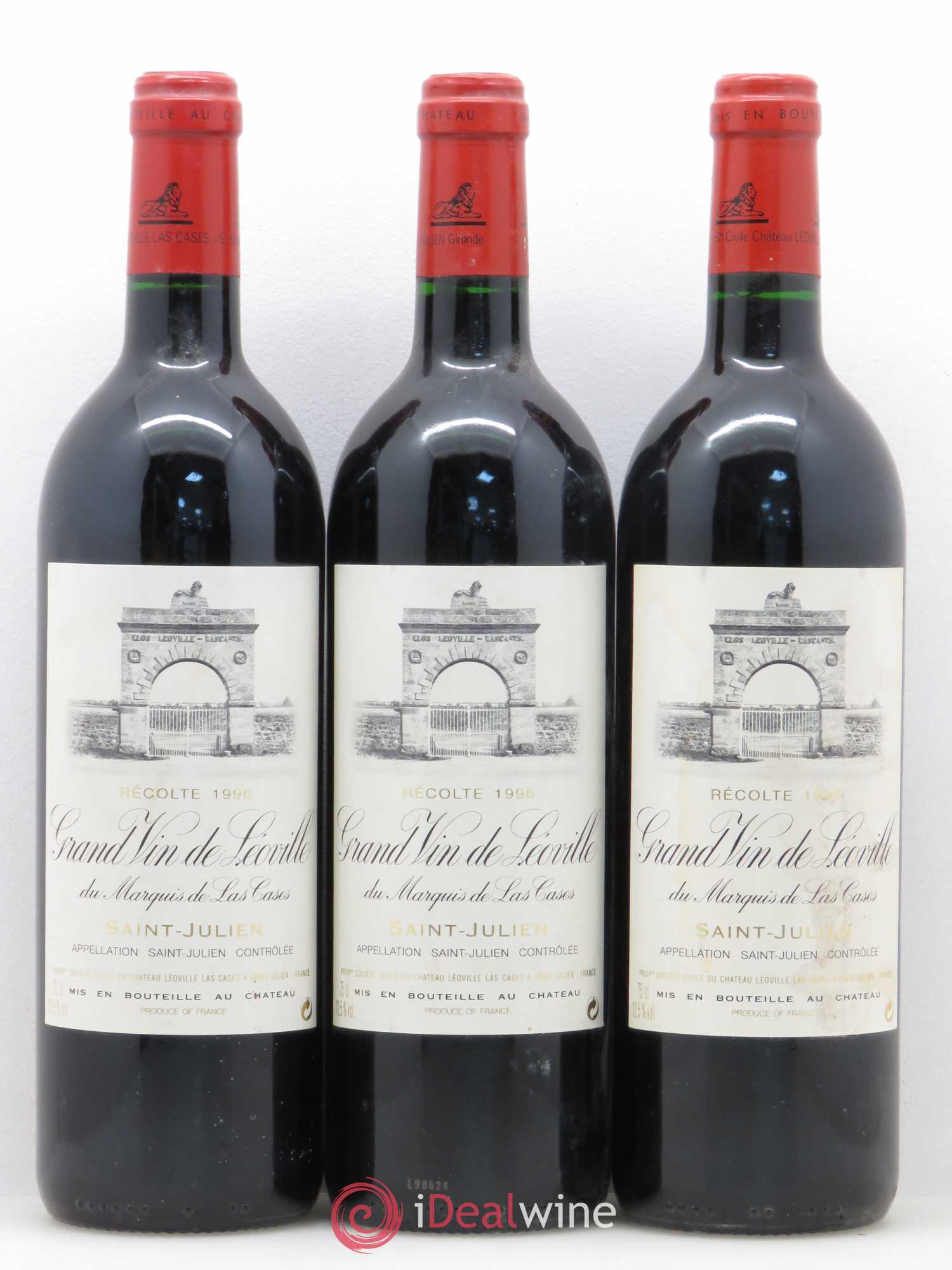 Château Léoville Las Cases 2ème Grand Cru Classé 1996 - Lot de 12 bouteilles - 3