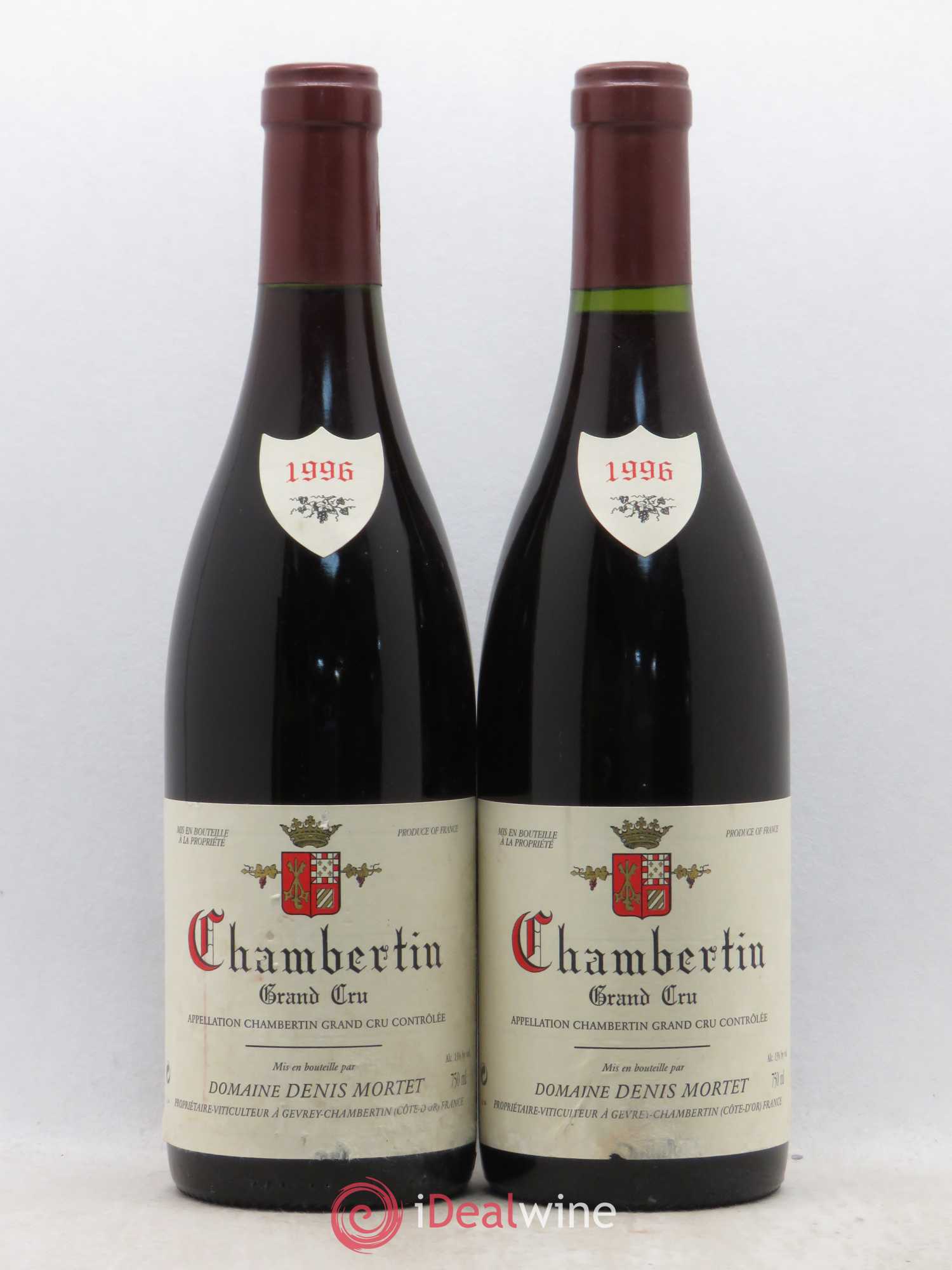 Chambertin Grand Cru Denis Mortet (Domaine) 1996 - Lot de 2 bouteilles - 0