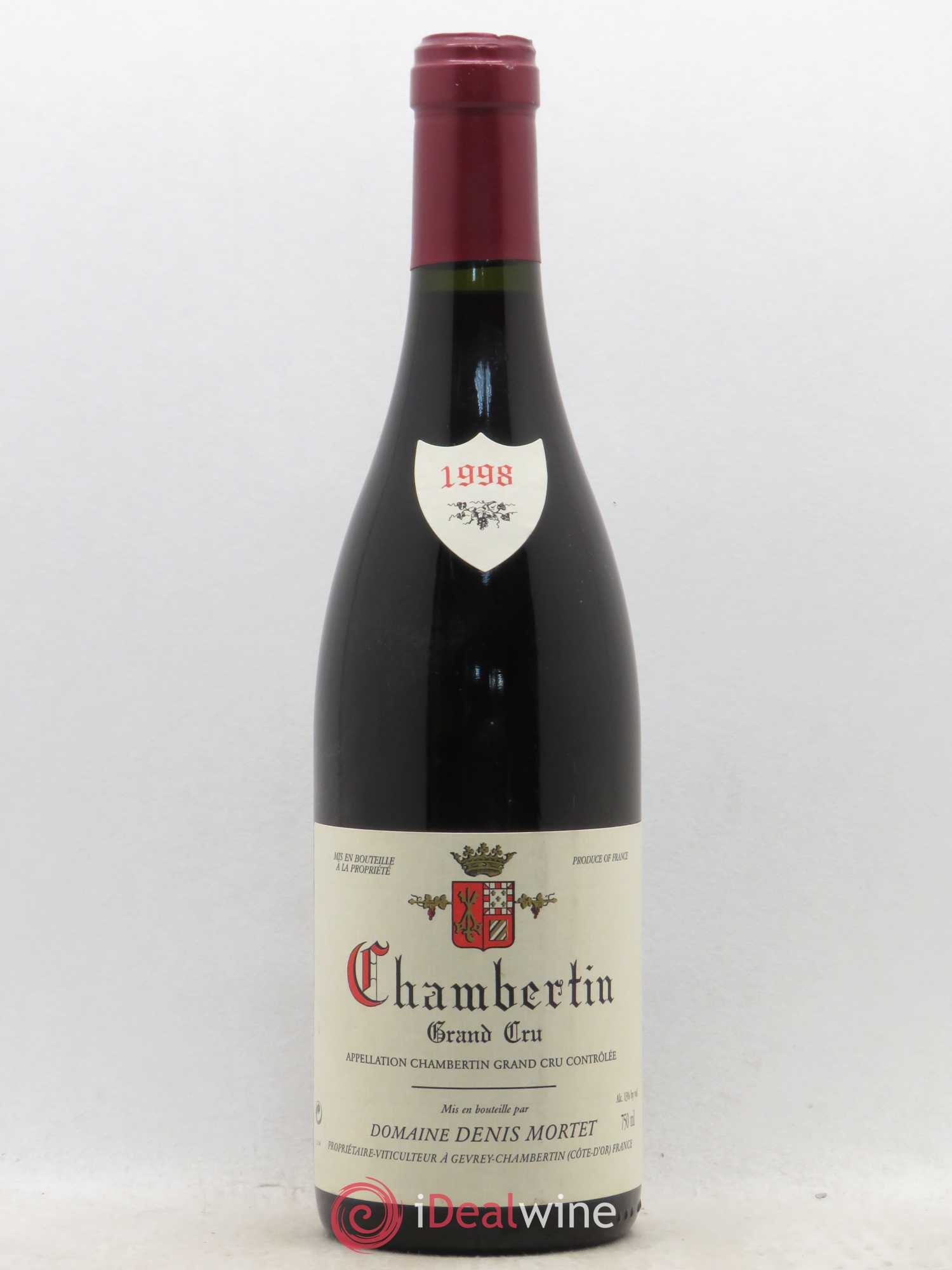 Chambertin Grand Cru Denis Mortet (Domaine) 1998 - Lot de 1 bouteille - 0