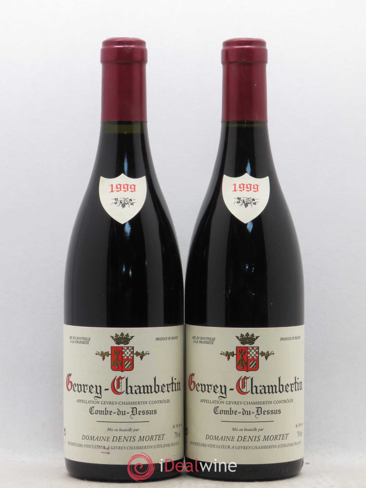 Gevrey-Chambertin Combe du Dessus Denis Mortet (Domaine) 1999 - Lot de 2 bouteilles - 0