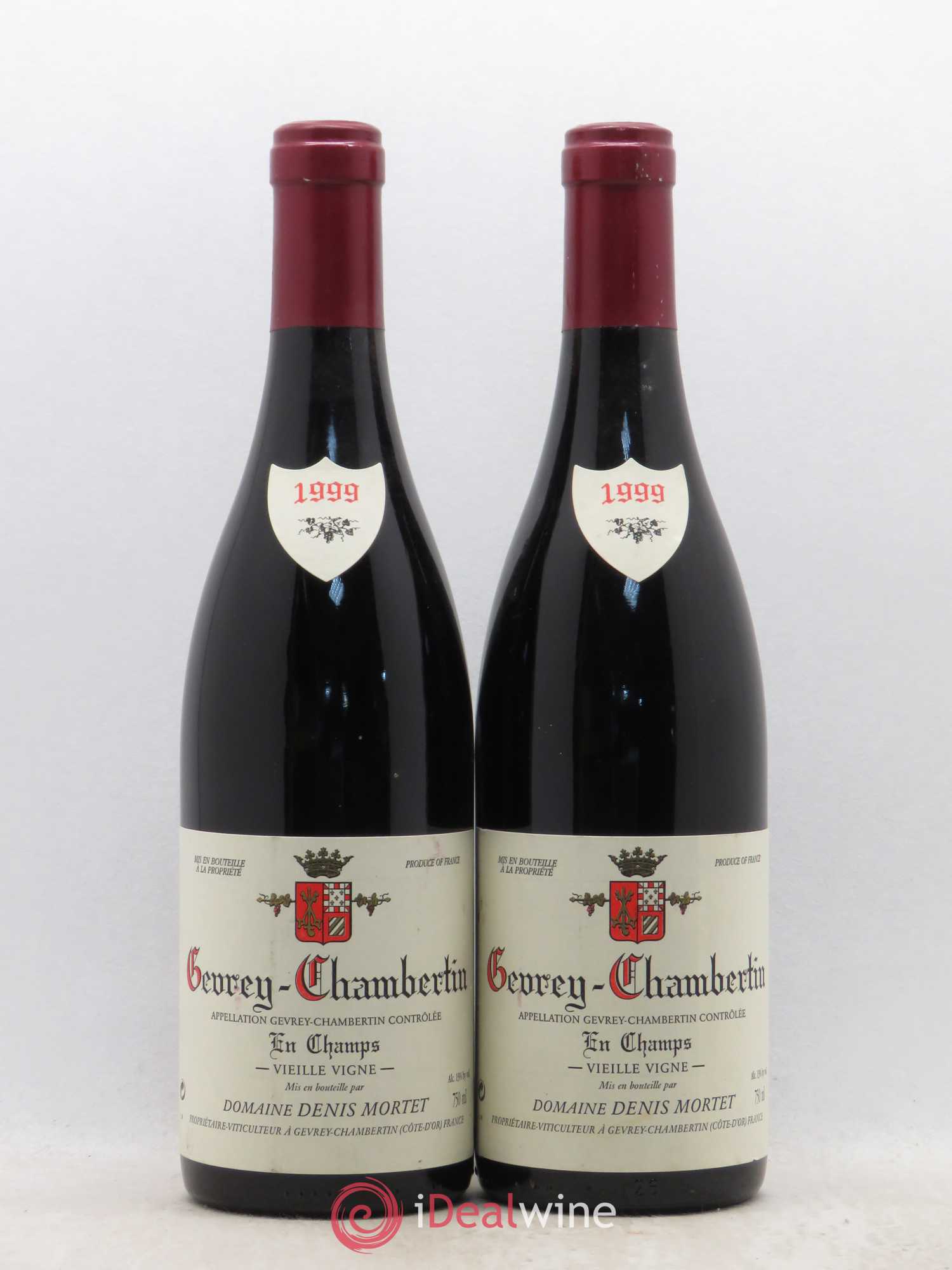 Gevrey-Chambertin En Champs Vieille Vigne Denis Mortet (Domaine) 1999 - Lot de 2 bouteilles - 0