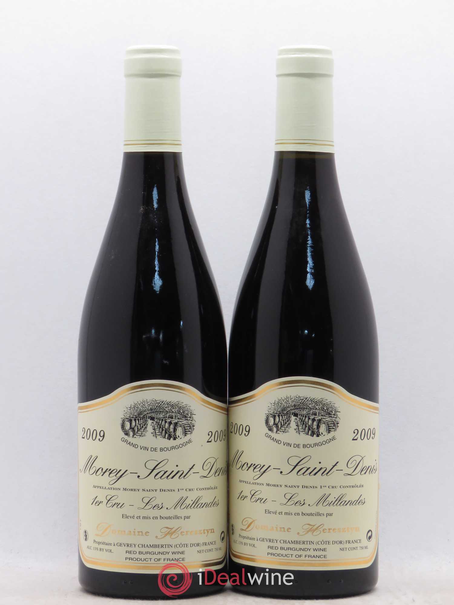 Morey-Saint-Denis 1er Cru Les Millandes Domaine Heresztyn 2009 - Posten von 2 Flaschen - 0