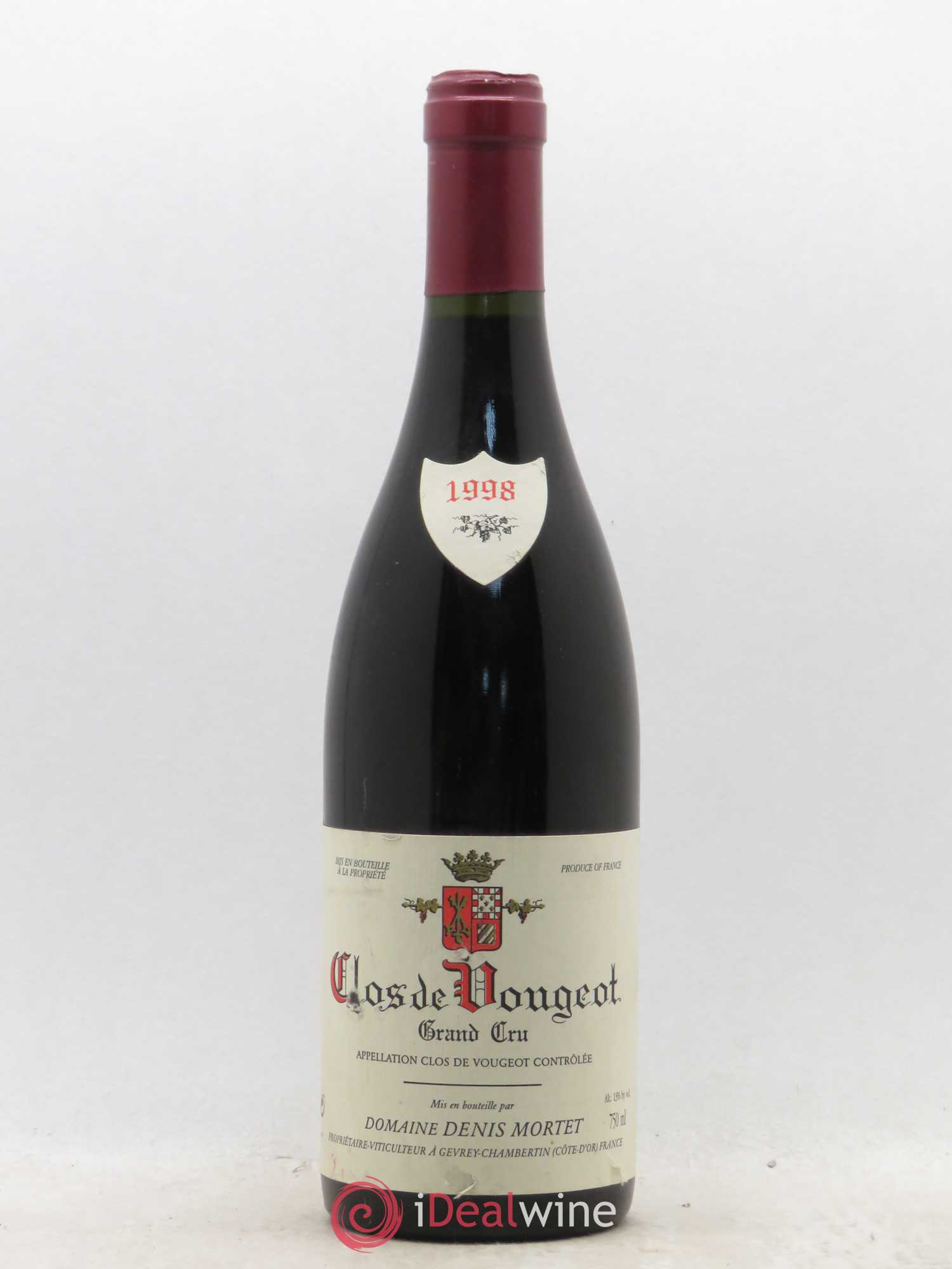 Clos de Vougeot Grand Cru Denis Mortet (Domaine) 1998 - Lotto di 1 bottiglia - 0