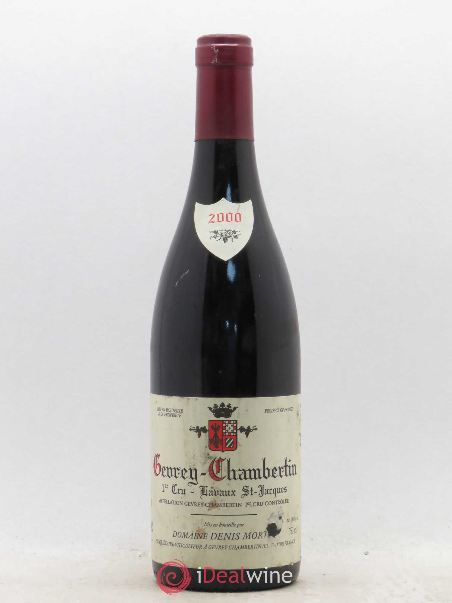Gevrey-Chambertin 1er Cru Lavaux Saint Jacques Denis Mortet (Domaine) 2000 - Lot de 1 bouteille - 0