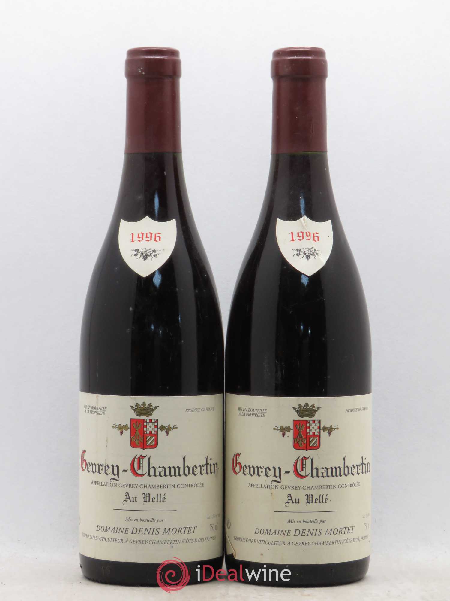 Gevrey-Chambertin Au Vellé Denis Mortet (Domaine) 1996 - Lot de 2 bouteilles - 0