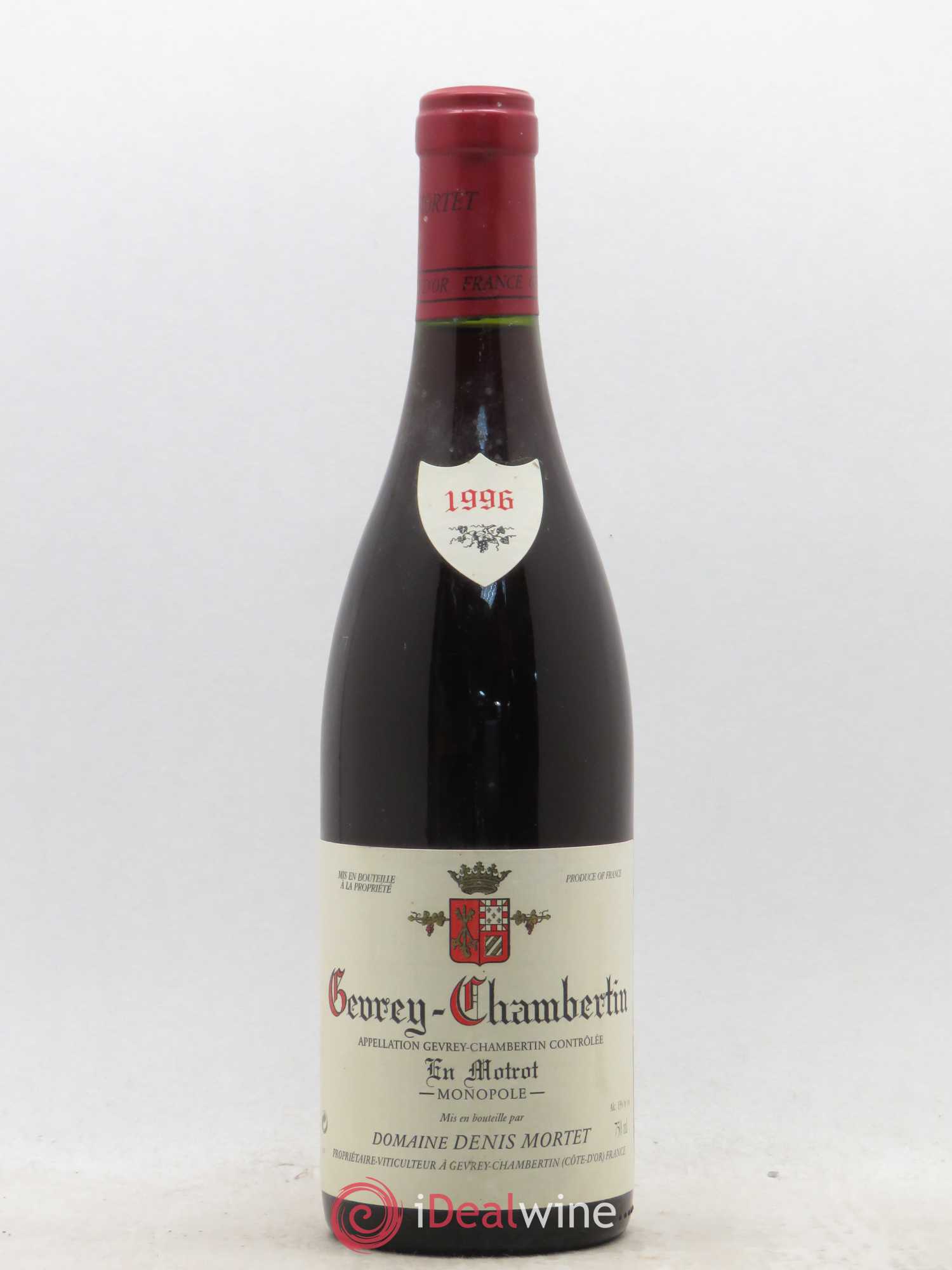 Gevrey-Chambertin En Motrot Denis Mortet (Domaine) 1996 - Lot de 1 bouteille - 0